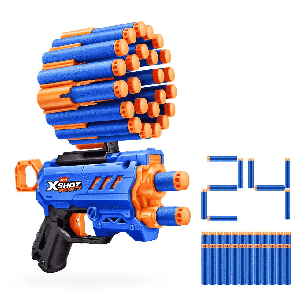 Pistola Lanzadardos ZURU X-Shot Insanity Micro con 24 dardos y alcance 30 m - Image 2