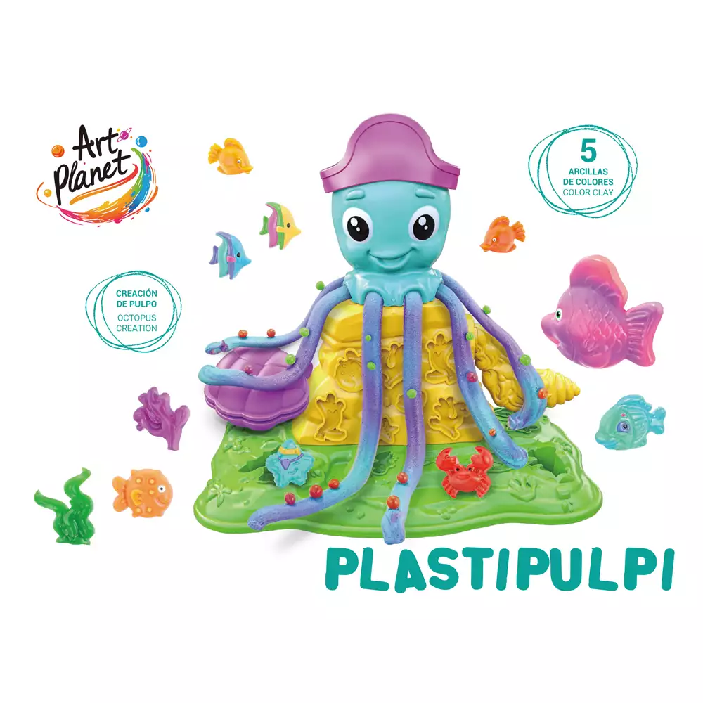 Plastipulpi Art Planet: diversión marina con plastilina