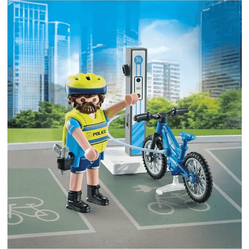 Playmobil Action Heroes Patrulla en bicicleta - Image 2