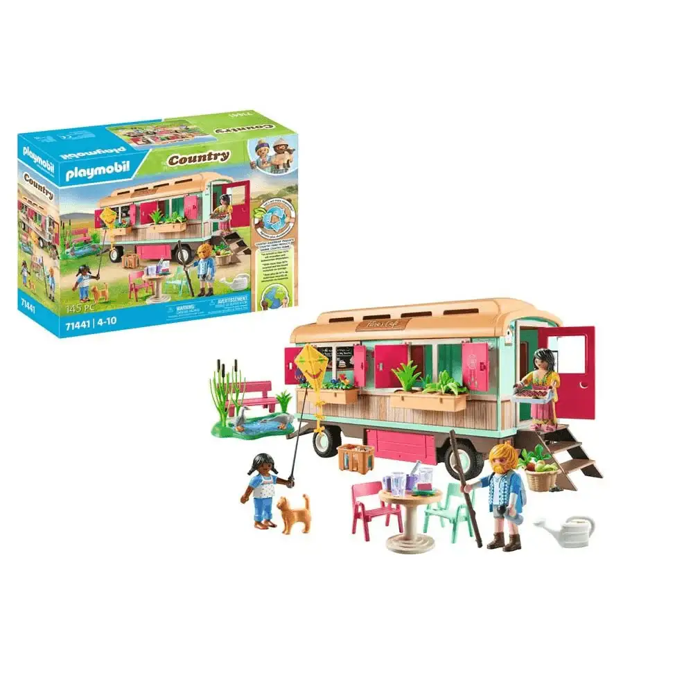 Playmobil Café tren con huerto