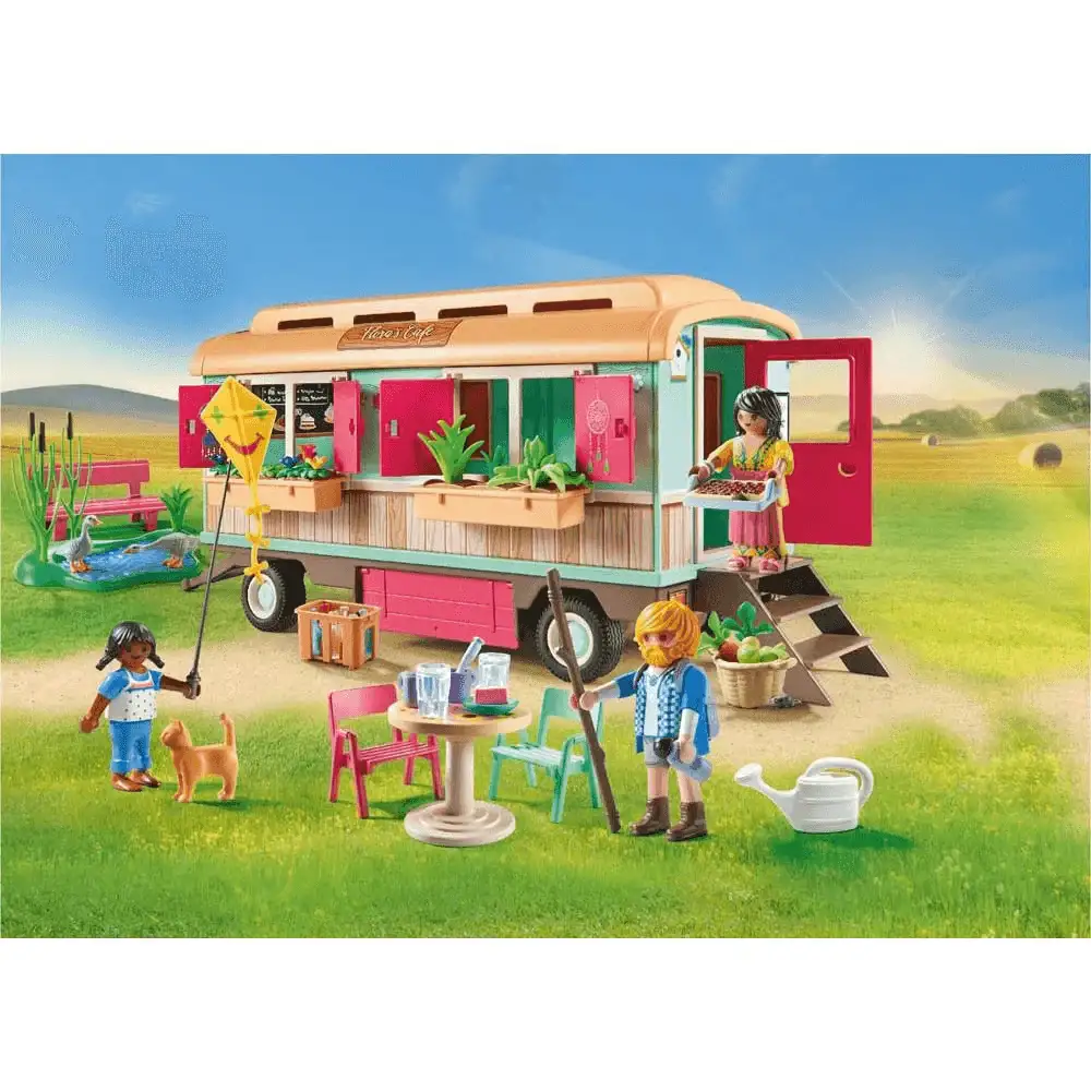 Playmobil Café tren con huerto - Image 2
