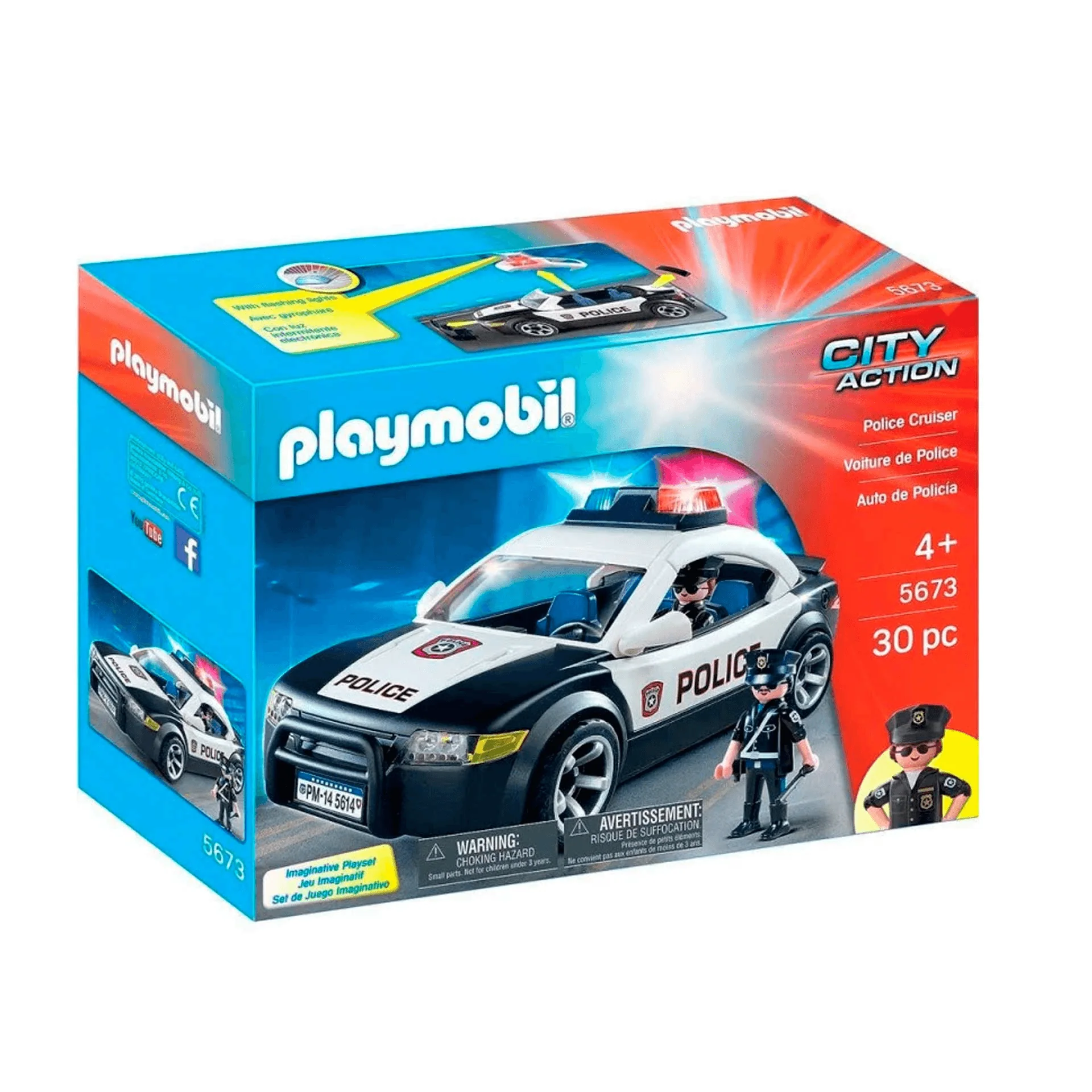 PLAYMOBIL City Action Coche de Policía 5673