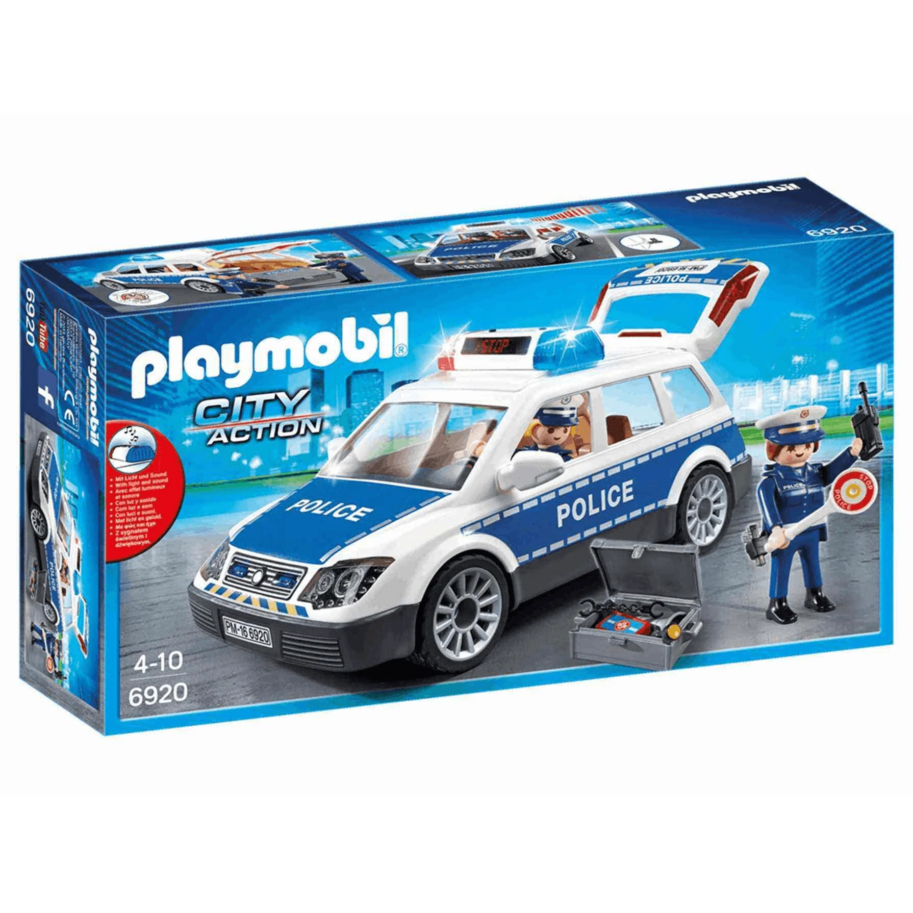 Playmobil City Action Coche De Policia Con Luces Y Sonido 6920