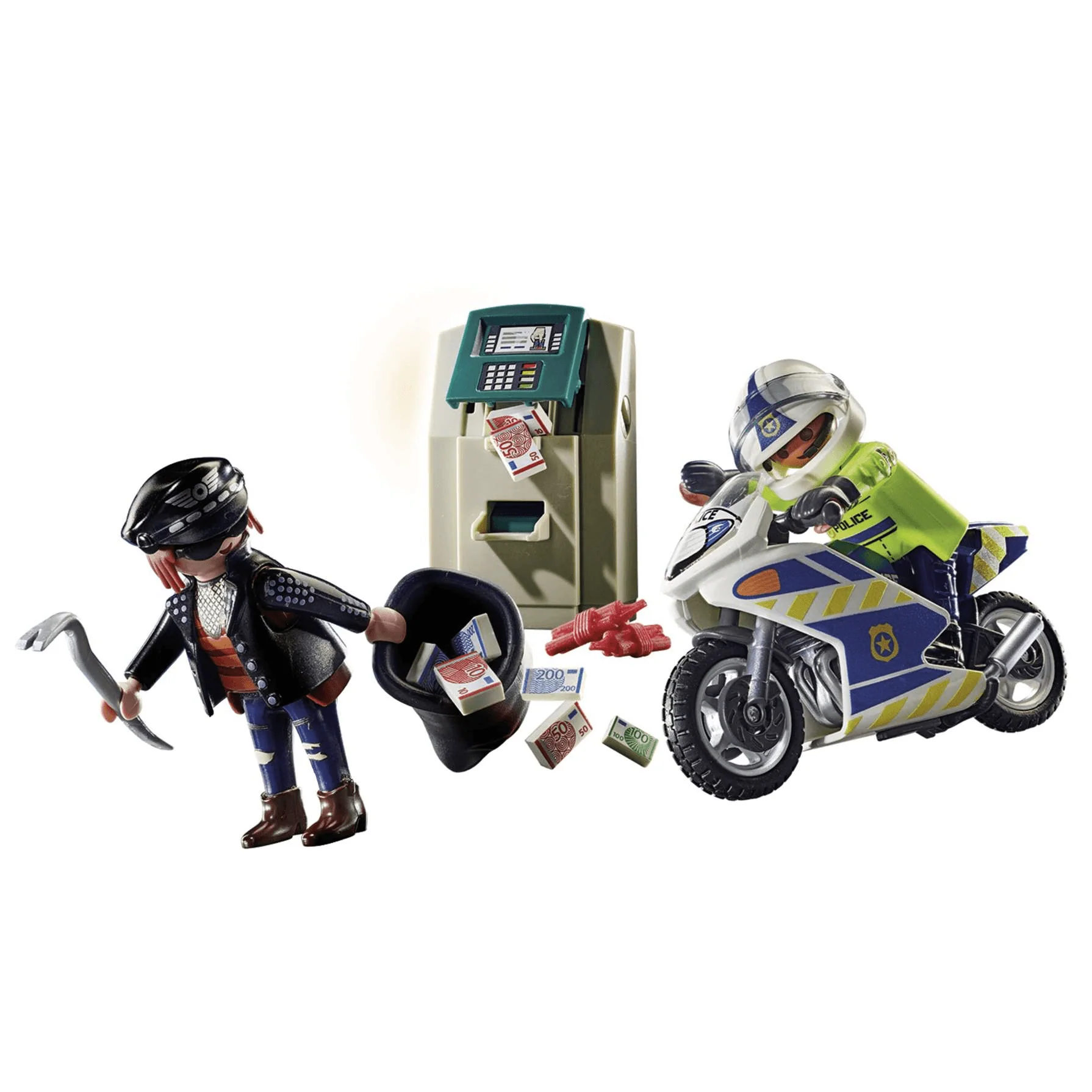 Playmobil City Action Moto de policía: persecución del ladrón  70572 - Image 2