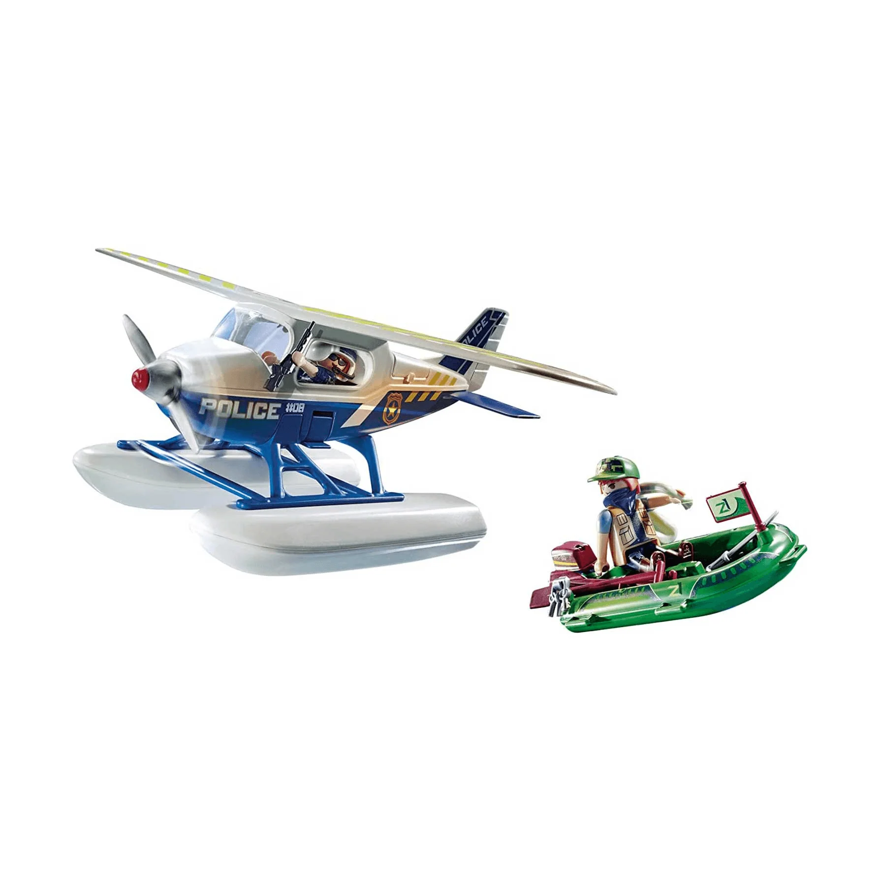 Playmobil City Action Policía Hidroavión Persecución de Contrabandista 70779 - Image 2