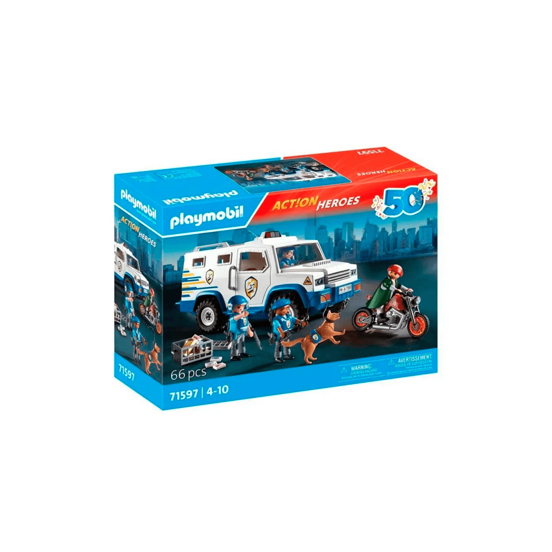 Playmobil City Action Transporte Dinero Policía