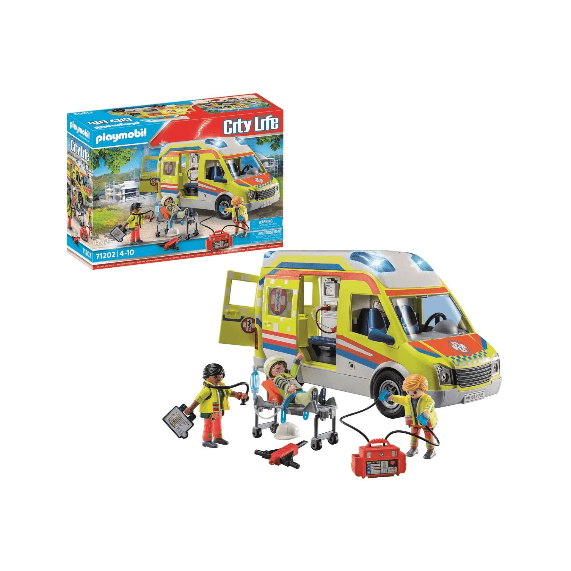 Playmobil City Life Ambulancia con luz y sonido 71202