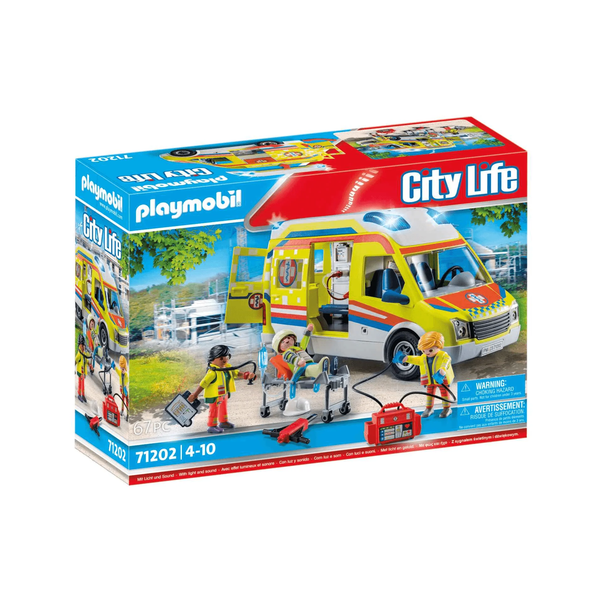 Playmobil City Life Ambulancia con luz y sonido 71202 - Image 3