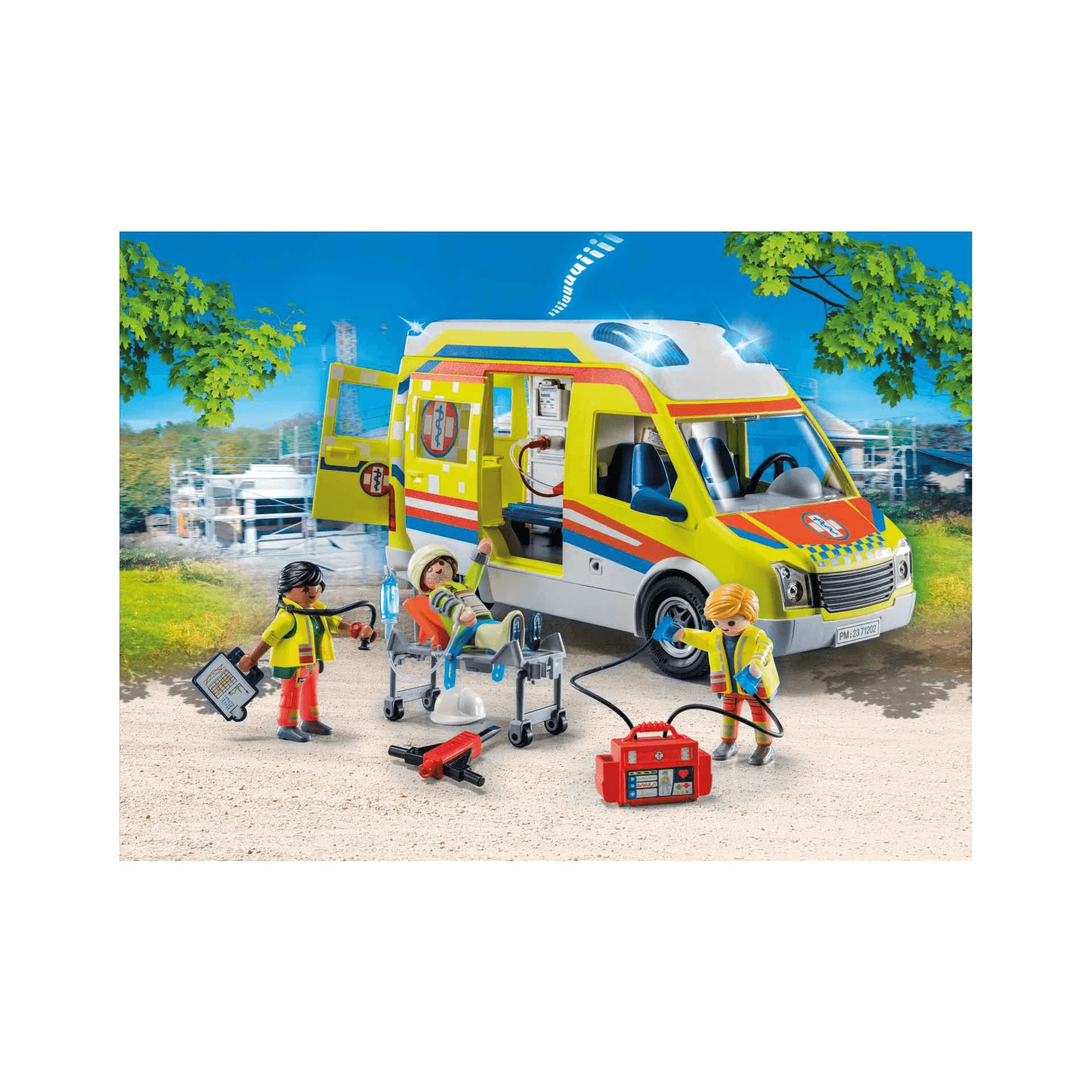 Playmobil City Life Ambulancia con luz y sonido 71202 - Image 4