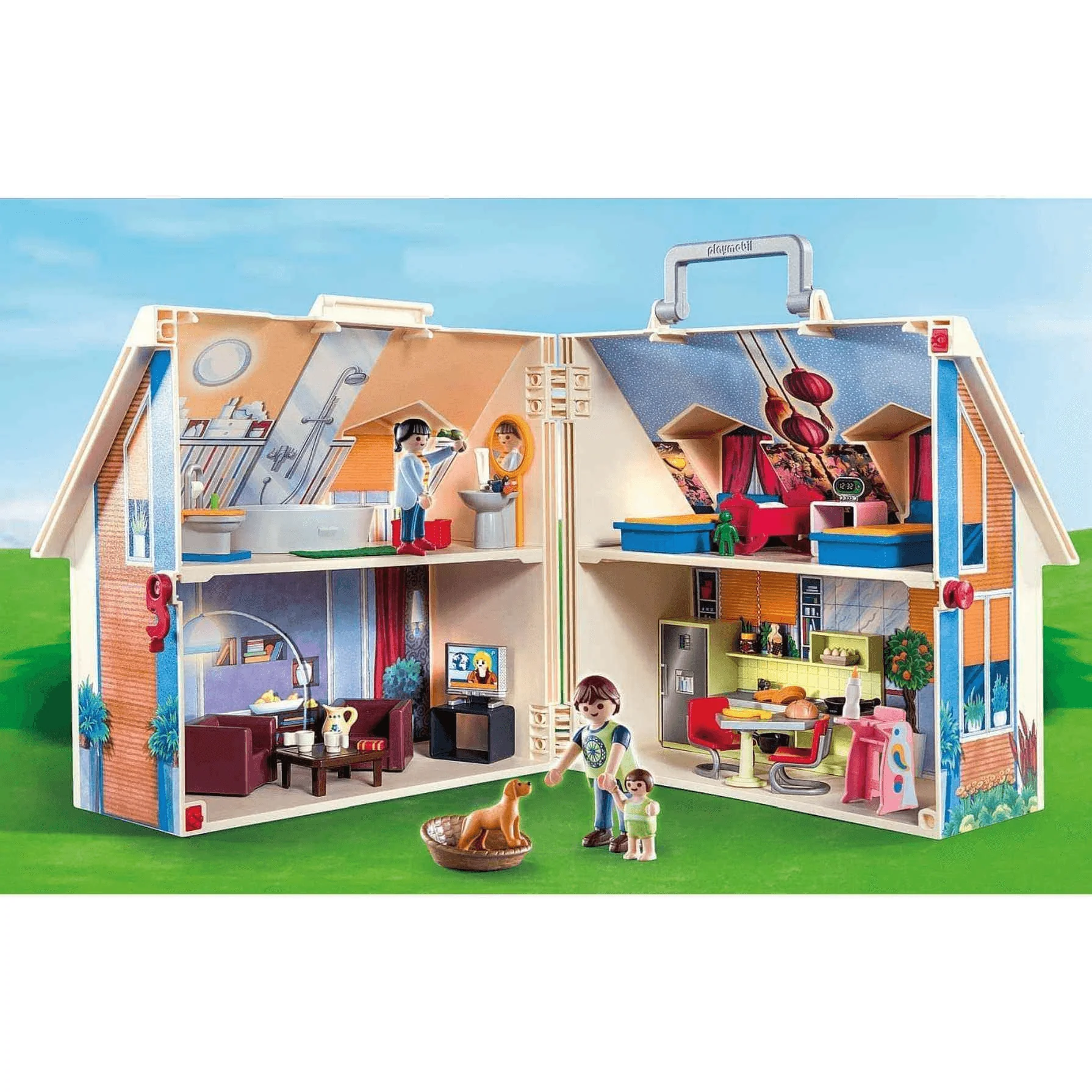 Playmobil City Life Casa Muñecas Maletín con Mango Plegable 70985 - Image 2