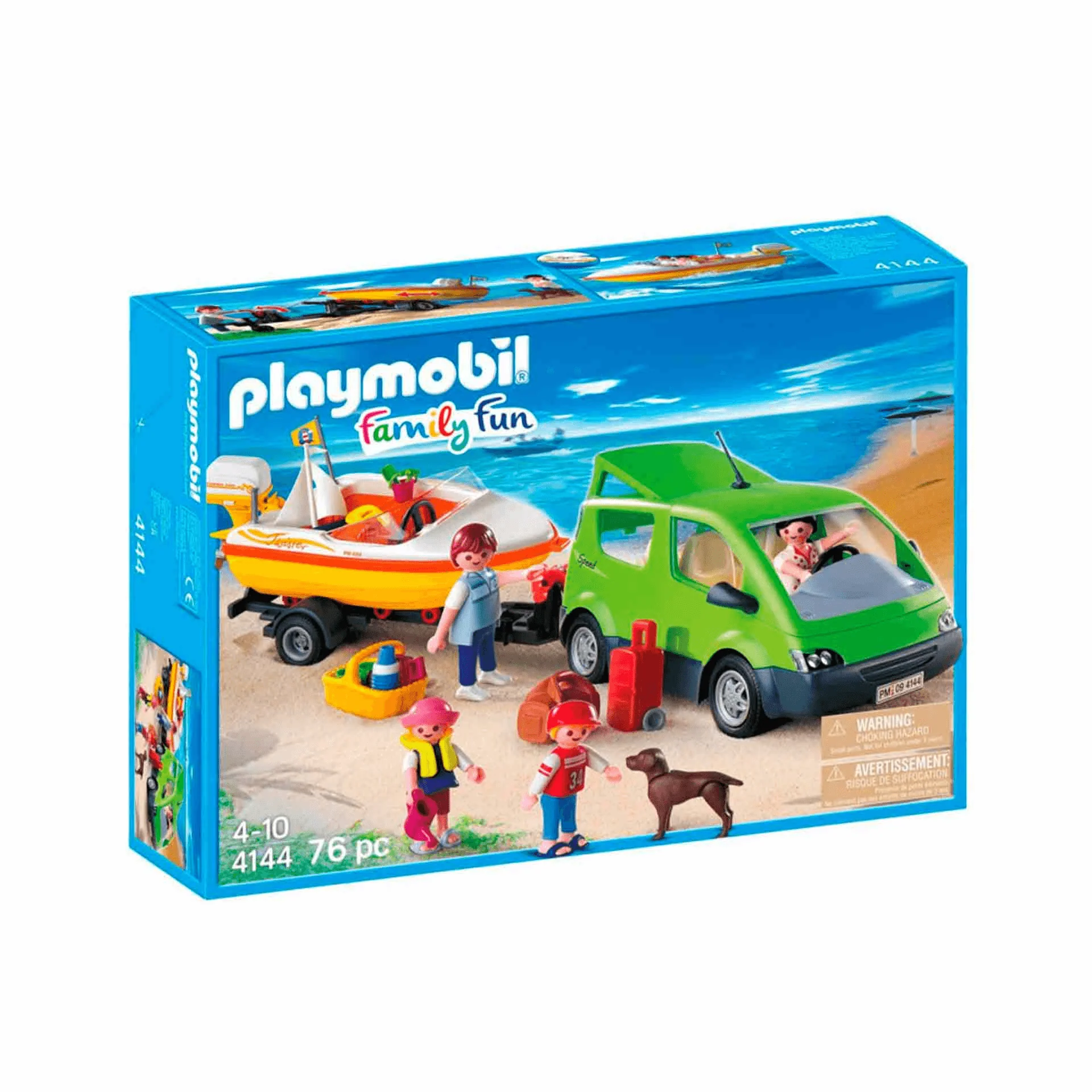 Playmobil Coche familiar con lancha
