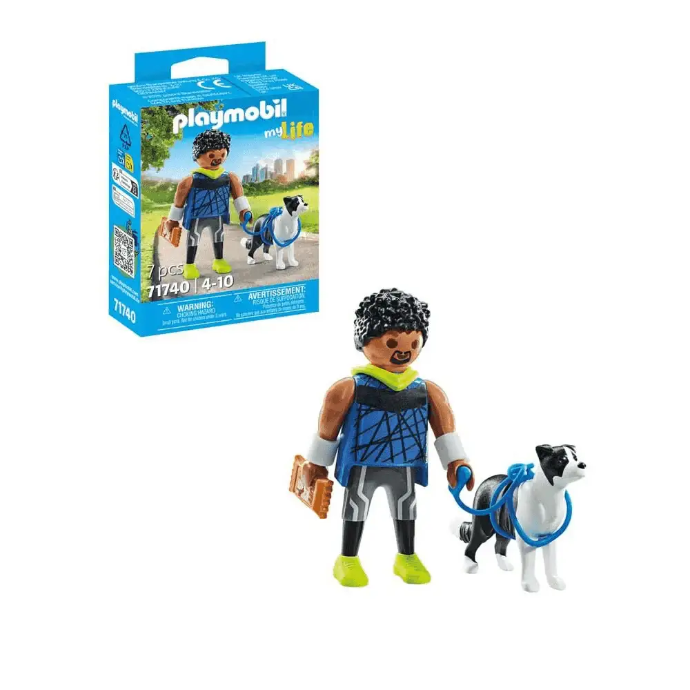 Playmobil Corredor con border collie