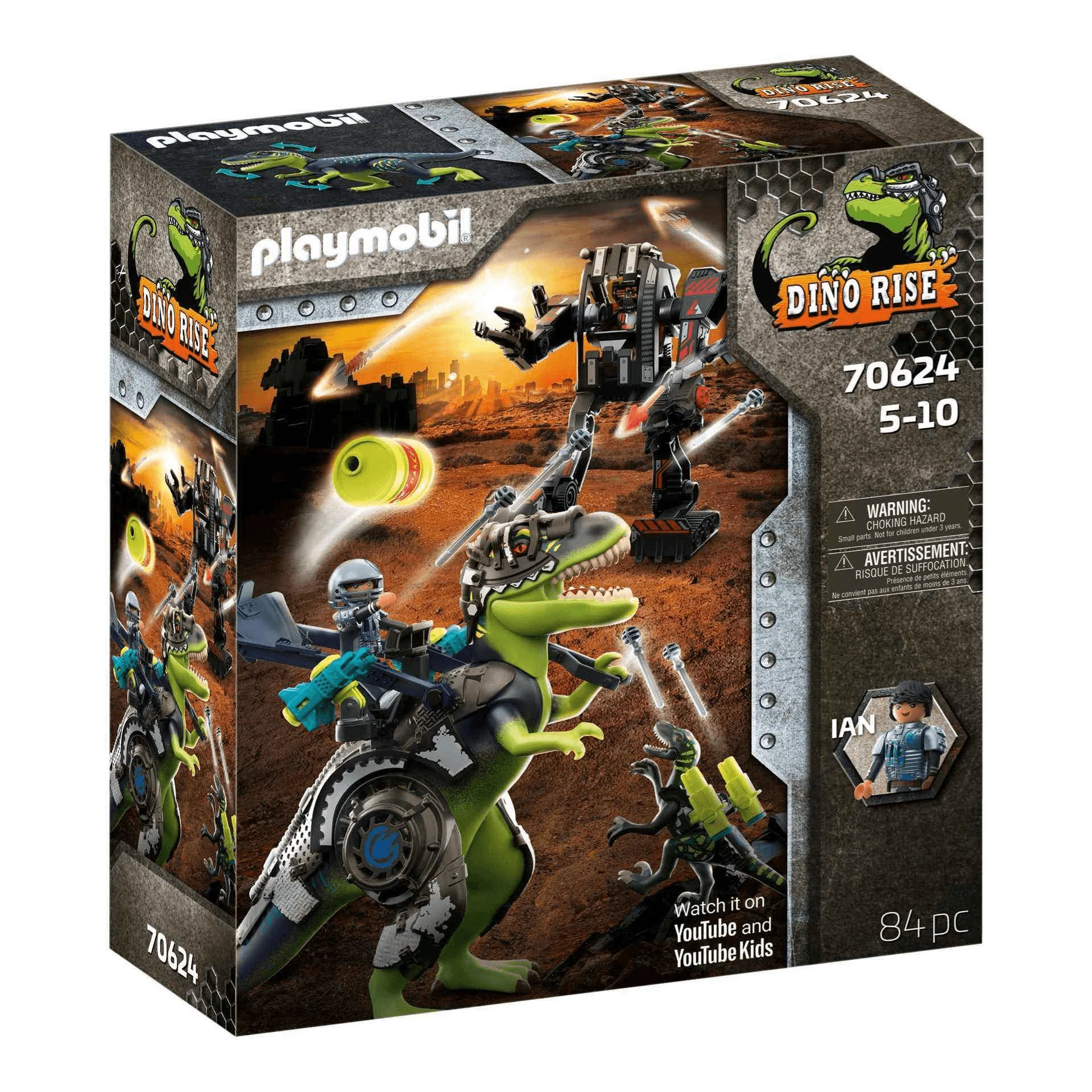 Playmobil Dino Rise T-Rex Batalla de los Gigantes 70624