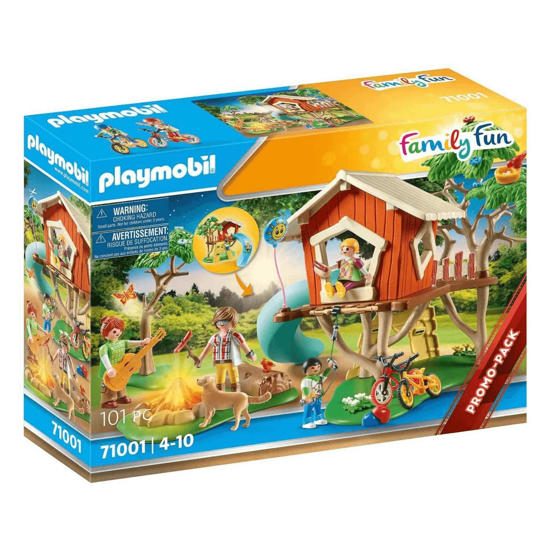 Playmobil Family Fun Aventura en la Casa del Árbol con Tobogán 71001