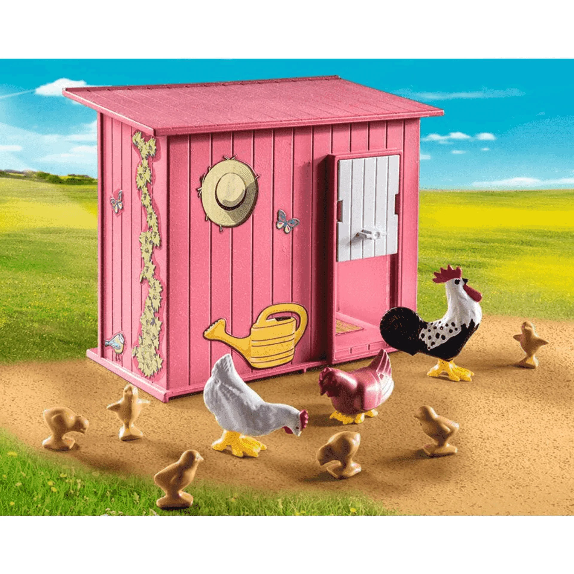 Playmobil Gallinero con Gallinas, Gallo y Pollitos - Image 3