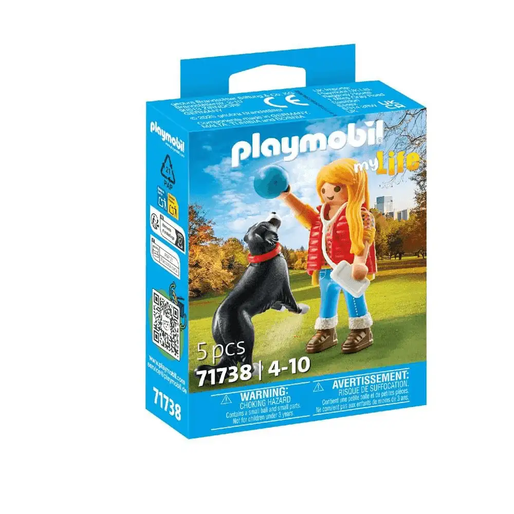 Playmobil Mujer con perro de montaña - Image 2
