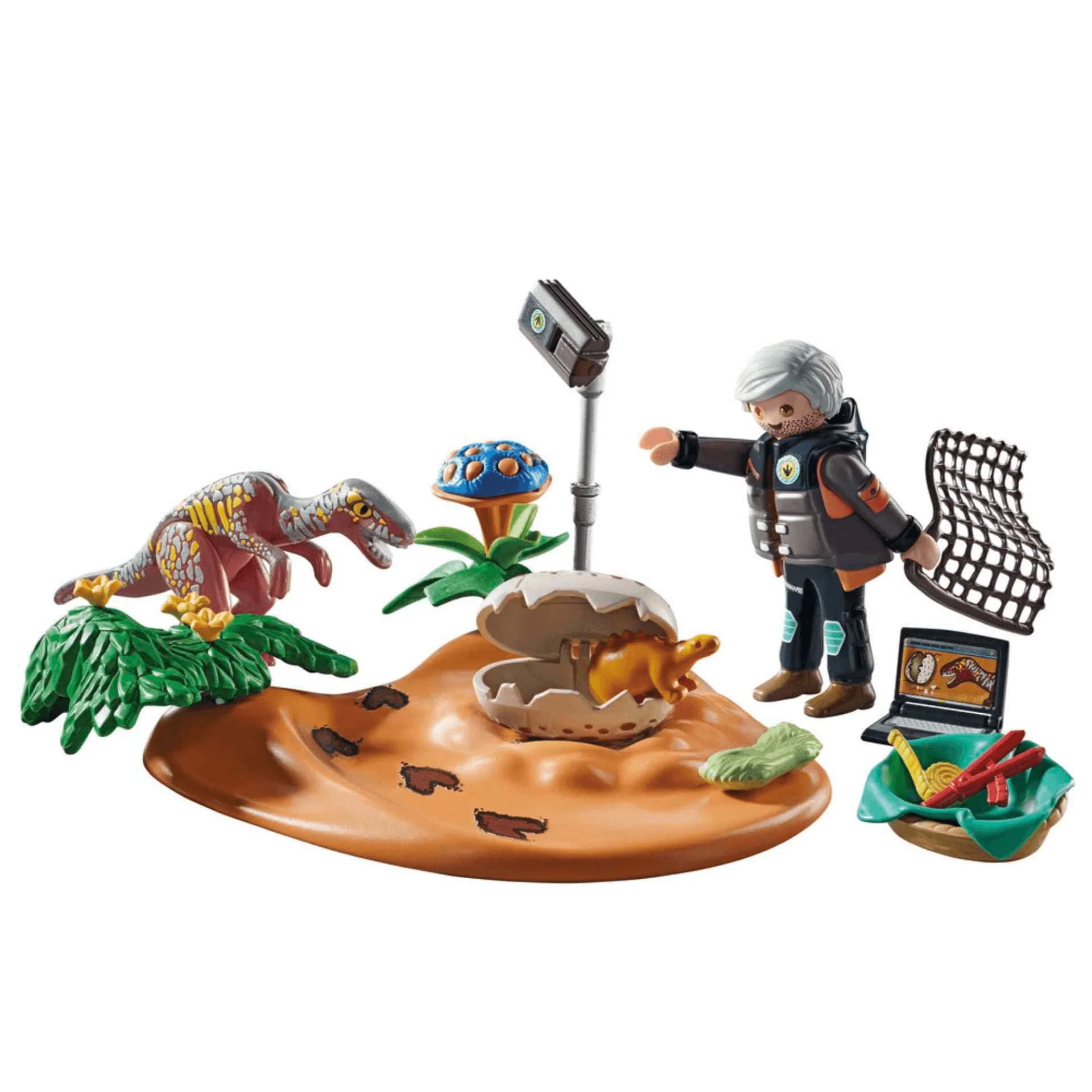 Playmobil Nido de Estegosaurio con Ladrón de Huevos - Image 2