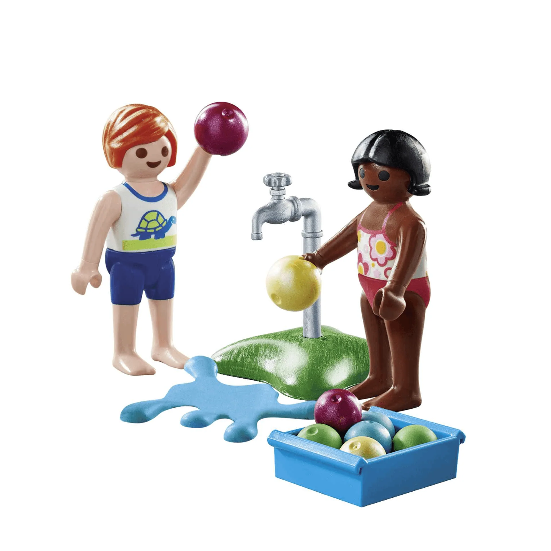 Playmobil Niños con Globos de agua