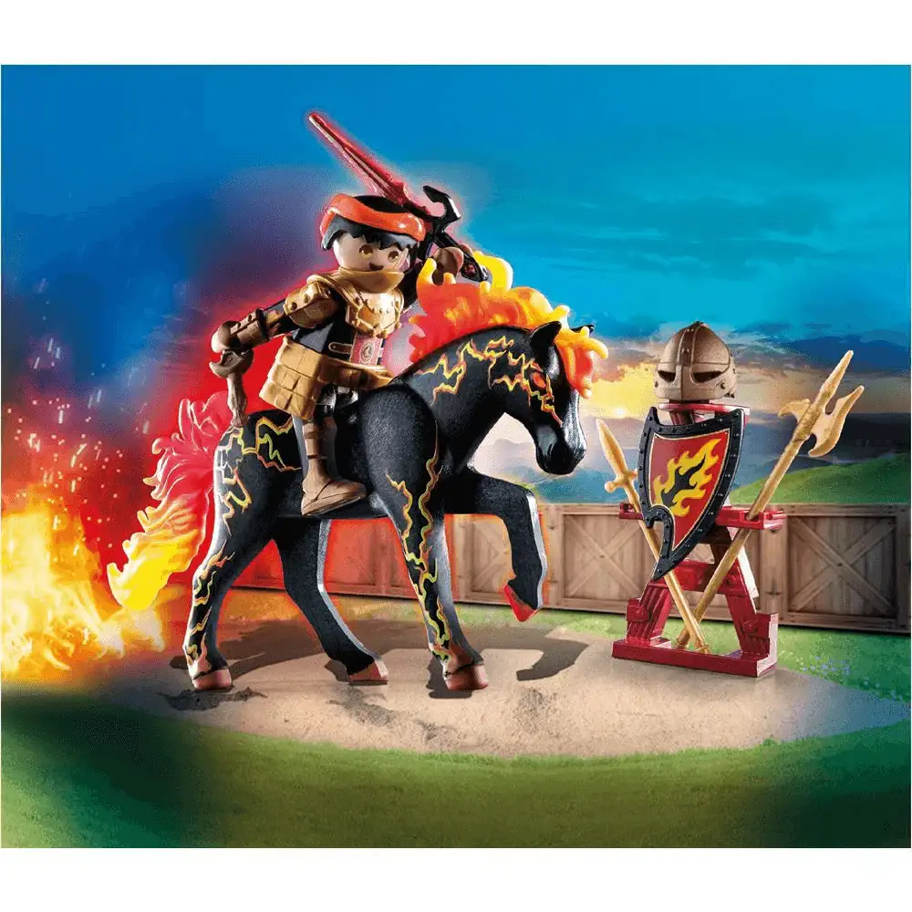 Playmobil Novelmore Bandidos de Burnham - caballero de fuego - Image 4