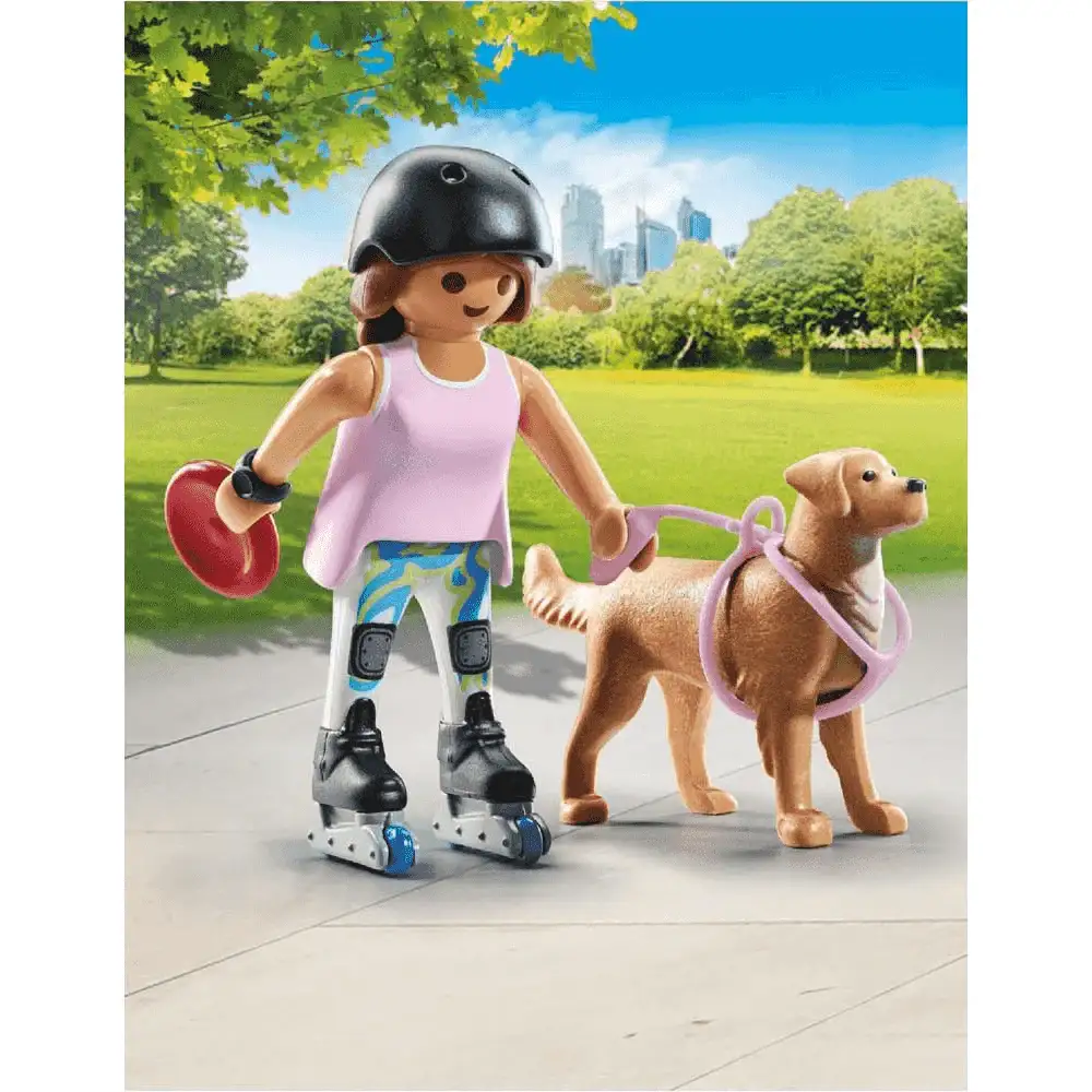 Playmobil Patinadora con retriever - Image 3