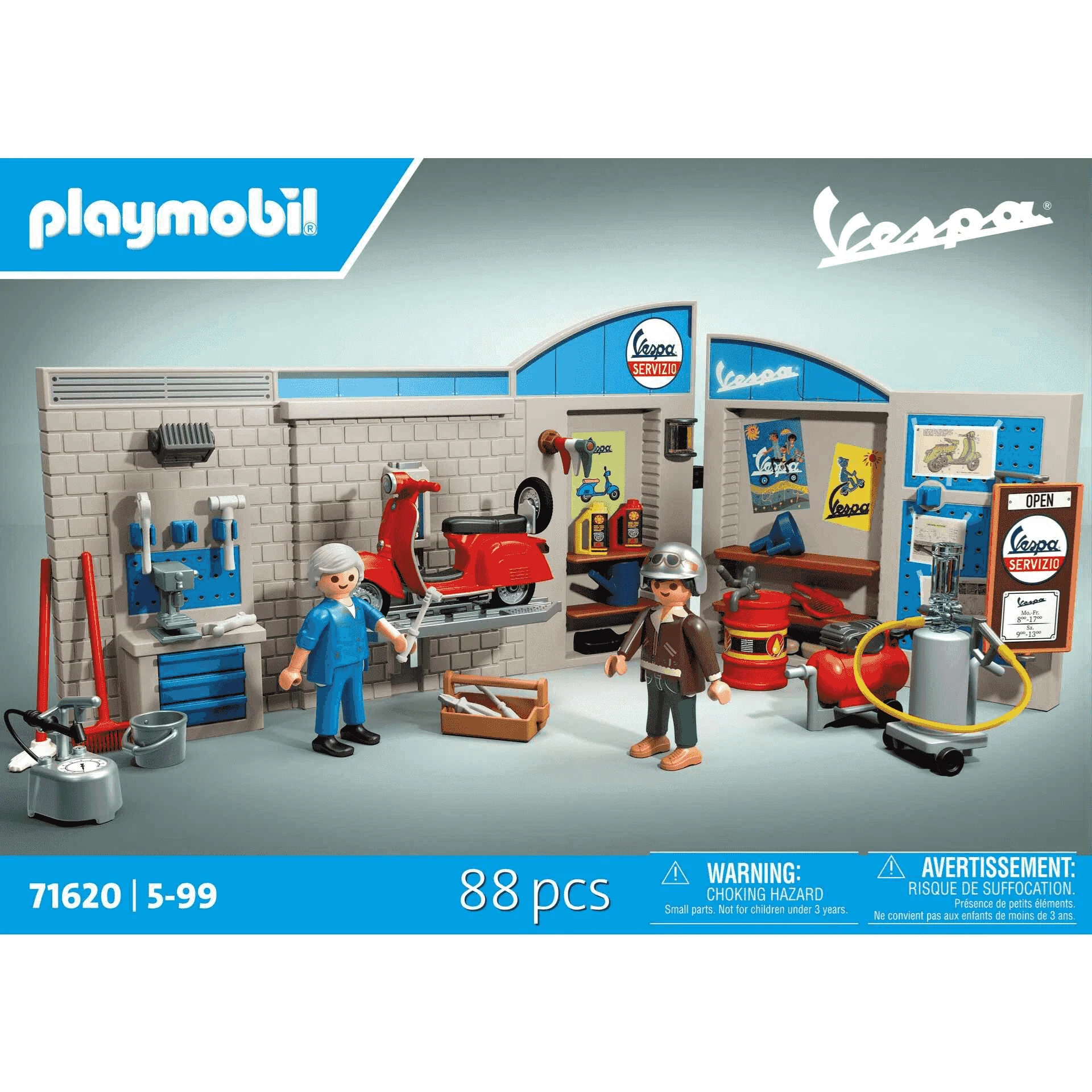 Playmobil Taller Vespa Retro Años 60 con Accesorios - Image 7