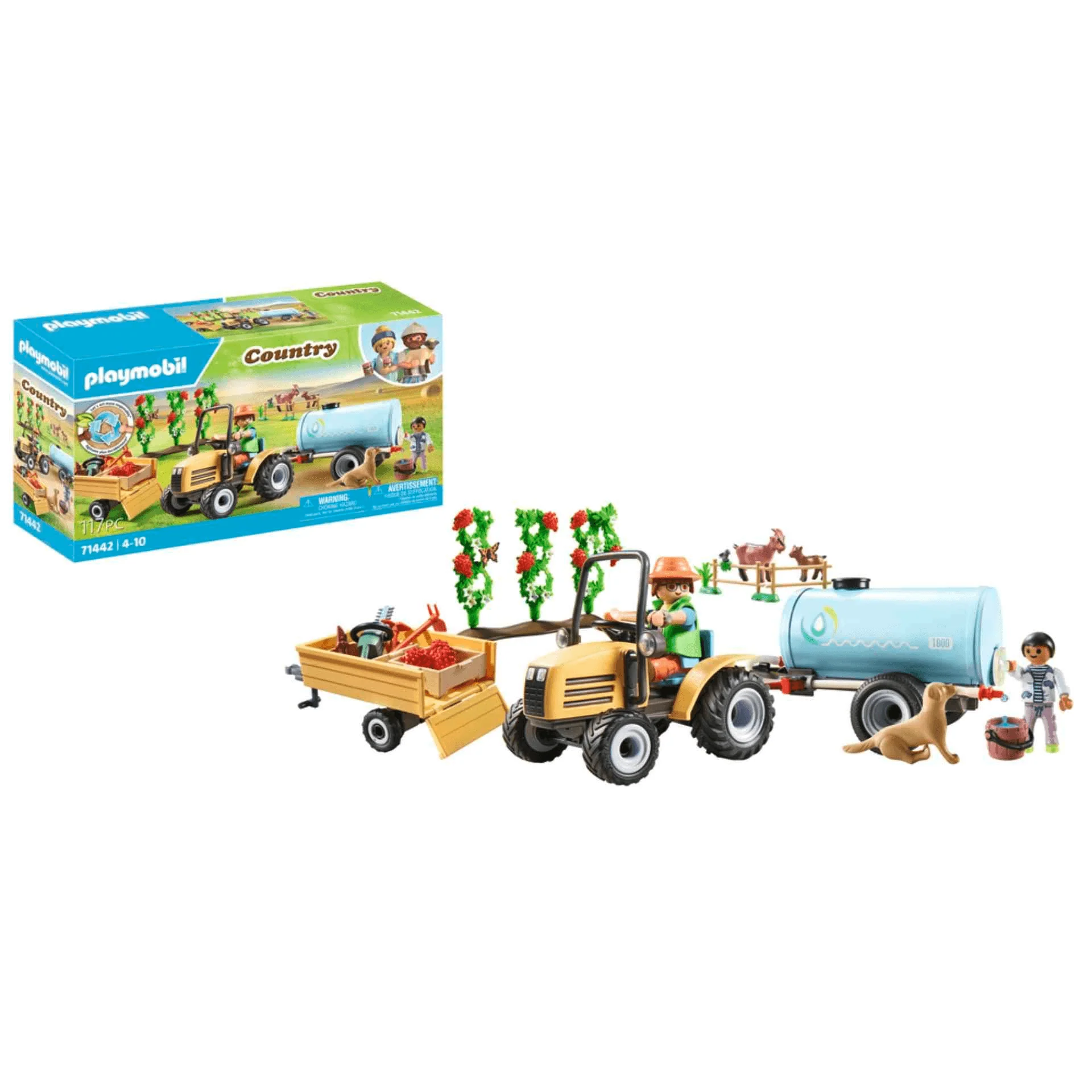 Playmobil Tractor con Tráiler y Cisterna