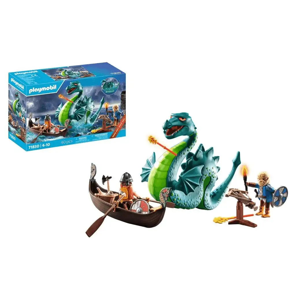 Playmobil Vikingos con monstruo marino