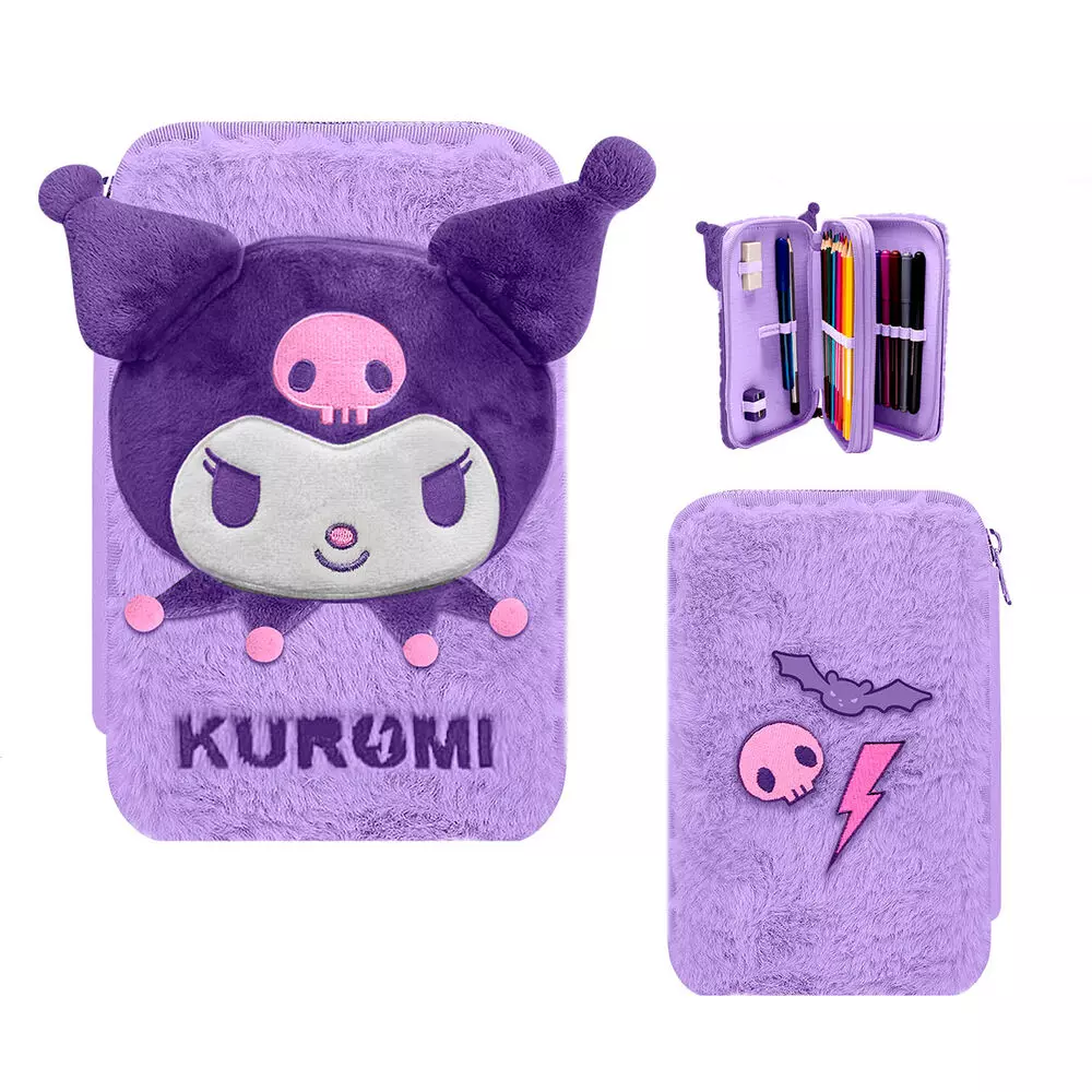 Plumier Kuromi doble de peluche