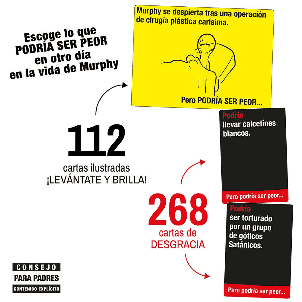 Podría Ser Peor – Juego de cartas party game de humor negro para grupos - Image 3