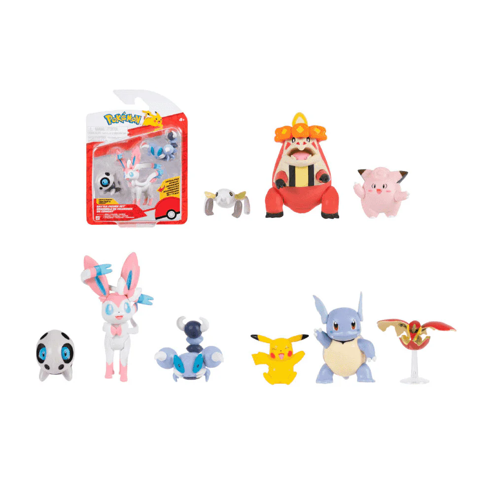 Pokémon Set 3 Figuras de Combate Surtido 5 y 8 cm