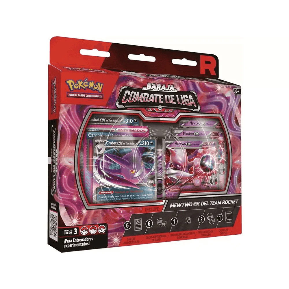 Pokémon TCG Baraja Combate de Liga Mewtwo-EX del Team Rocket – 60 cartas listas para jugar