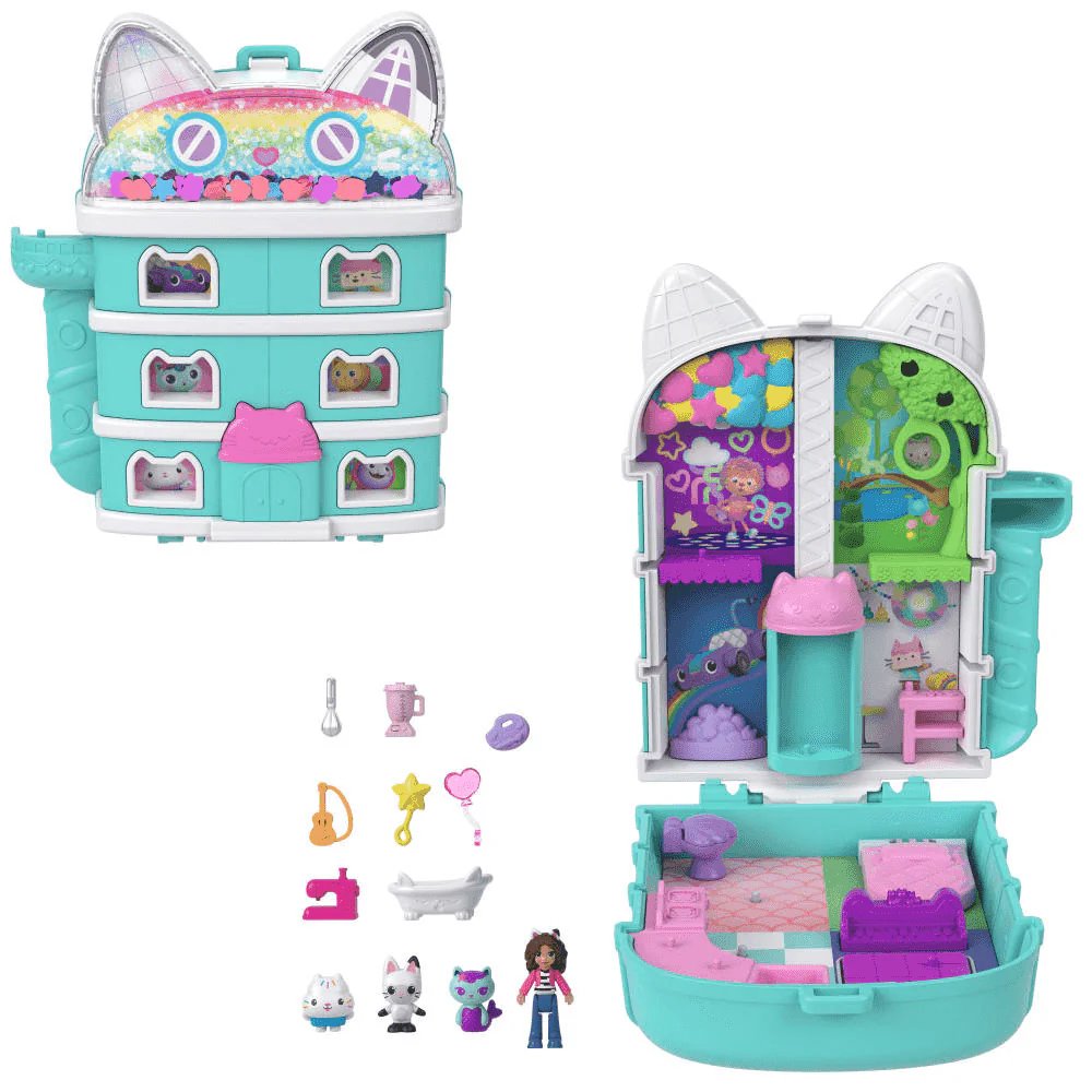 Polly Pocket La Casa de Muñecas de Gabby Estuche Conjunto de Juego