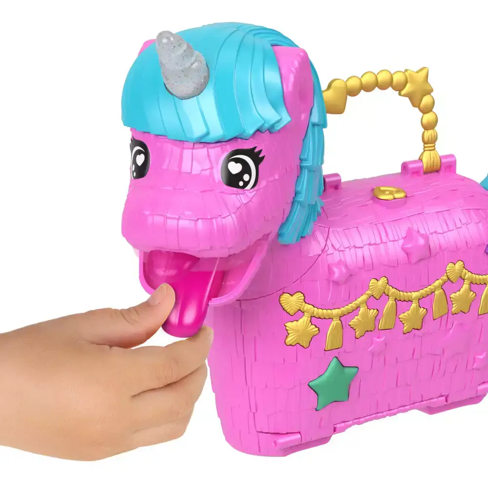 POLLY POLSTOCK PARTILANDIA DE UNICORNIOS Conjunto de juego - Juguete de Polly Pocket