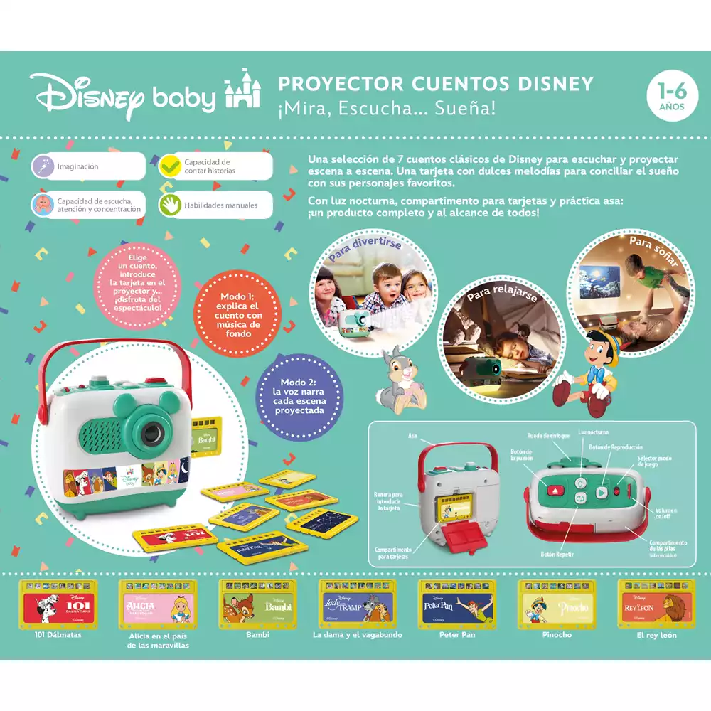 Proyector de Cuentos Disney Cuentacuentos infantil -Clementoni - Image 3