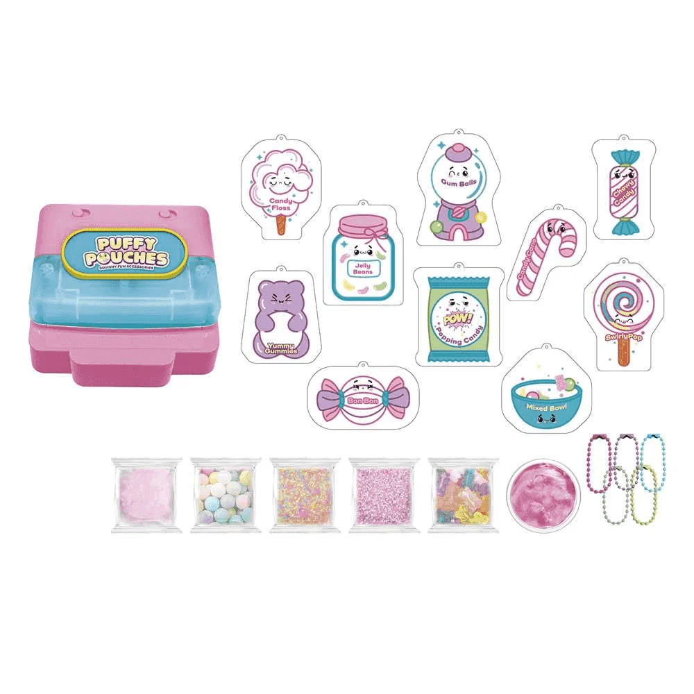 Puffy Pouches Pack Temáticos – Crea 10 Bolsitas Squishy (Modelos Surtidos) - Image 7