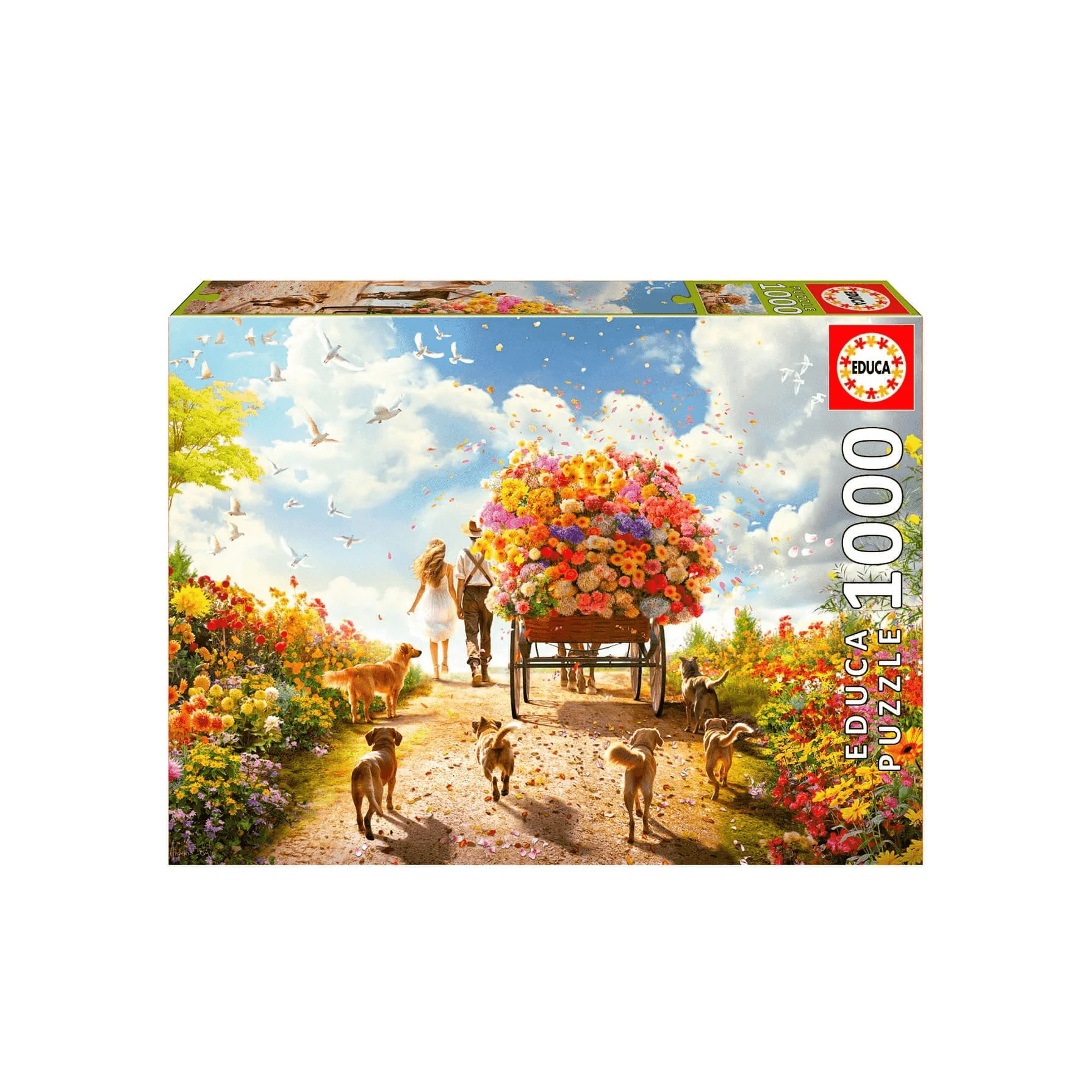 Puzzle 1000 Carro De Flores