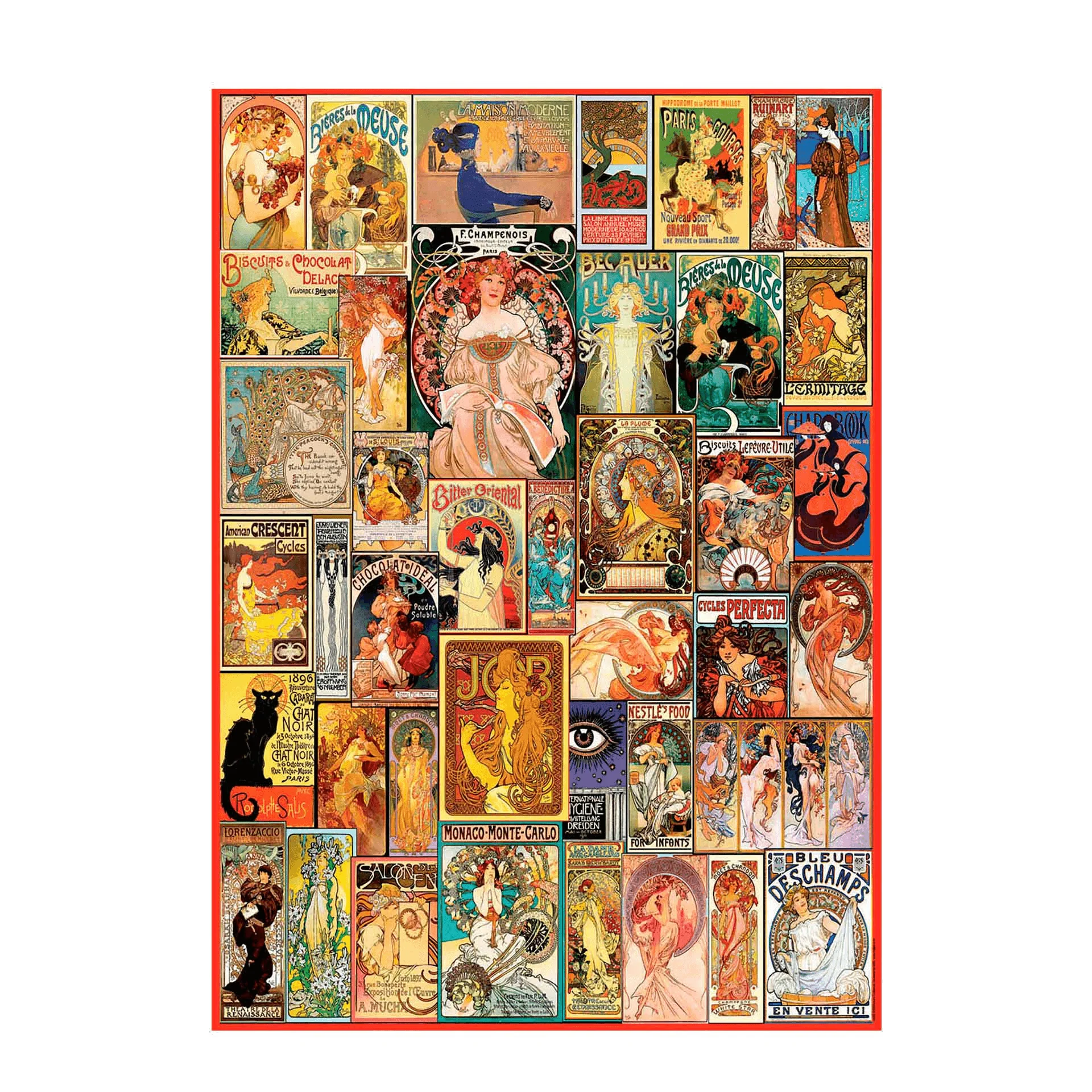 Puzzle 1000 Collage Art Nouveau