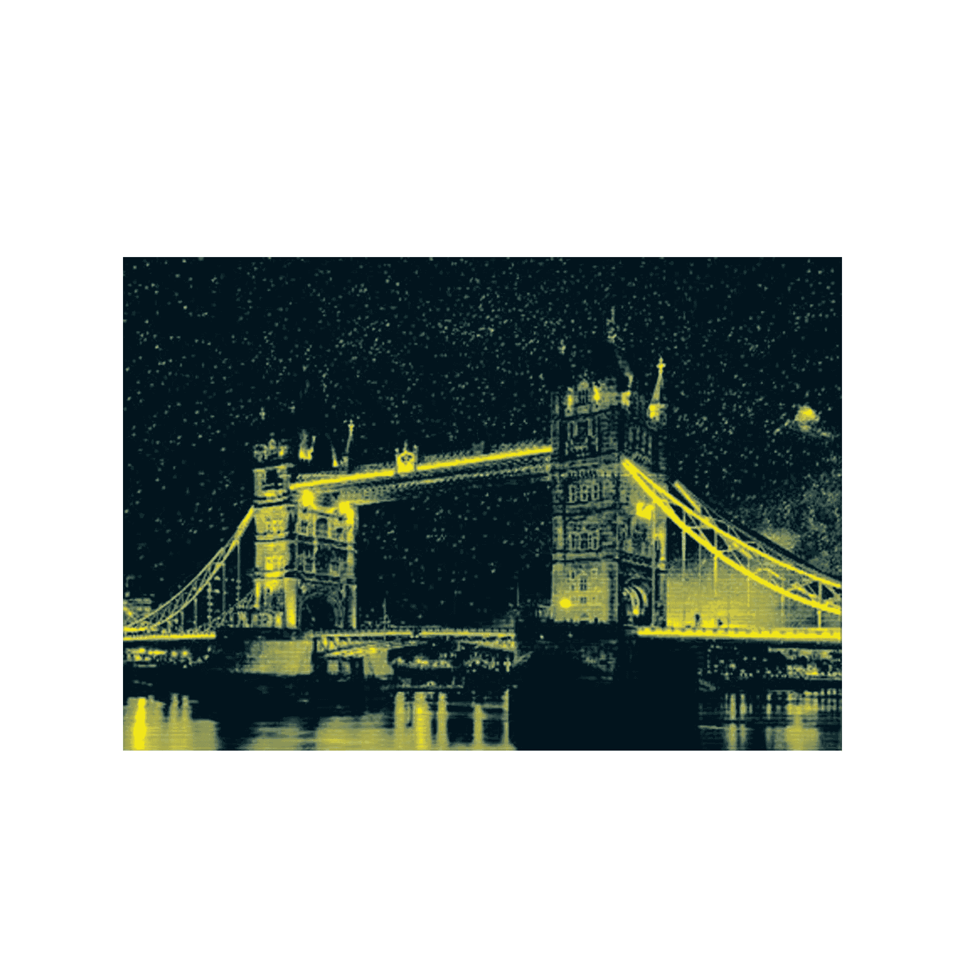 Puzzle 1000 Tower Bridge, Londres 'Neon' - Image 2