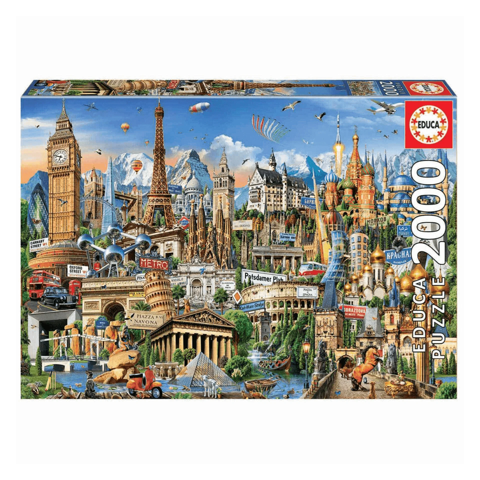 Puzzle 2000 piezas Simbolos De Europa