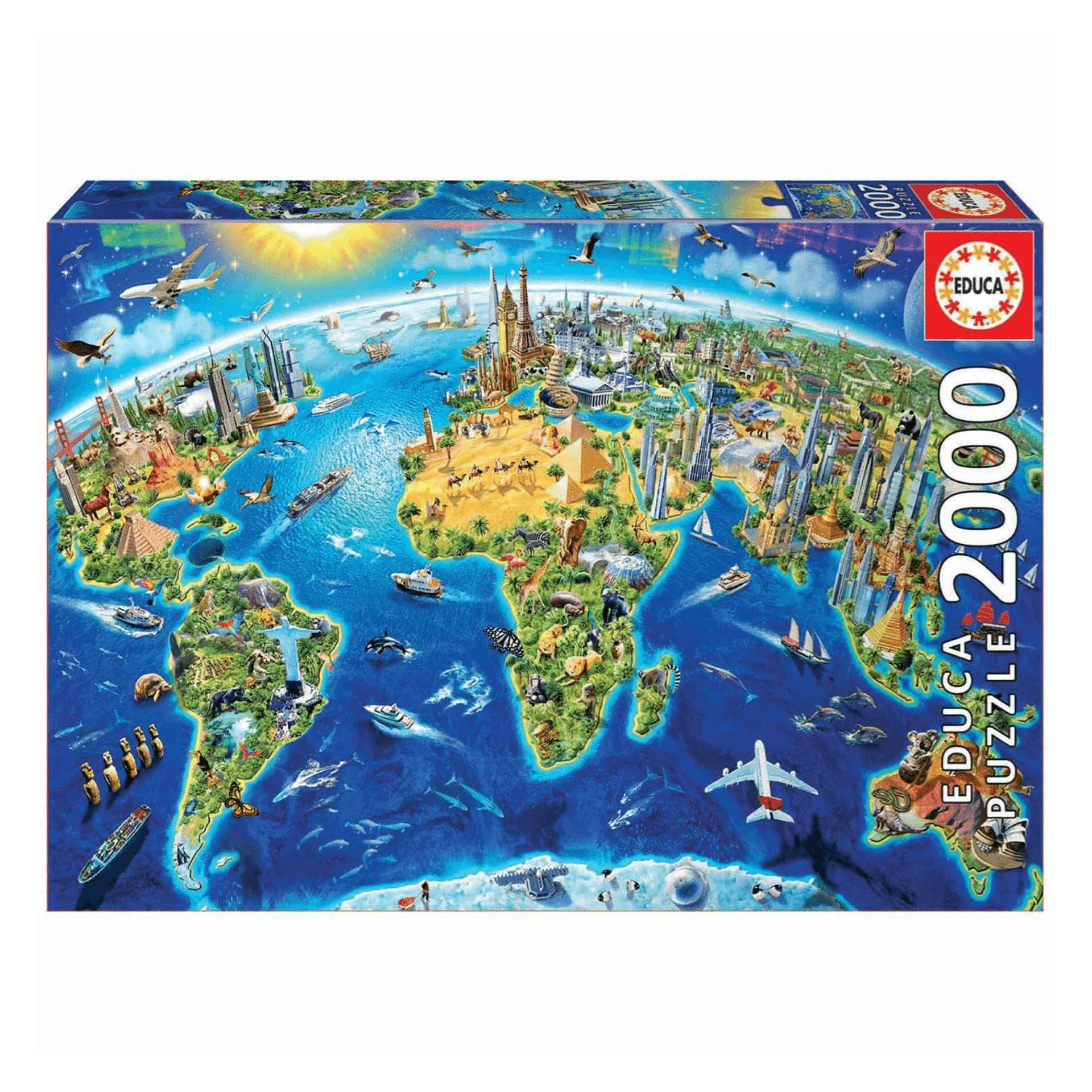 Puzzle 2000 piezas Simbolos Del Mundo