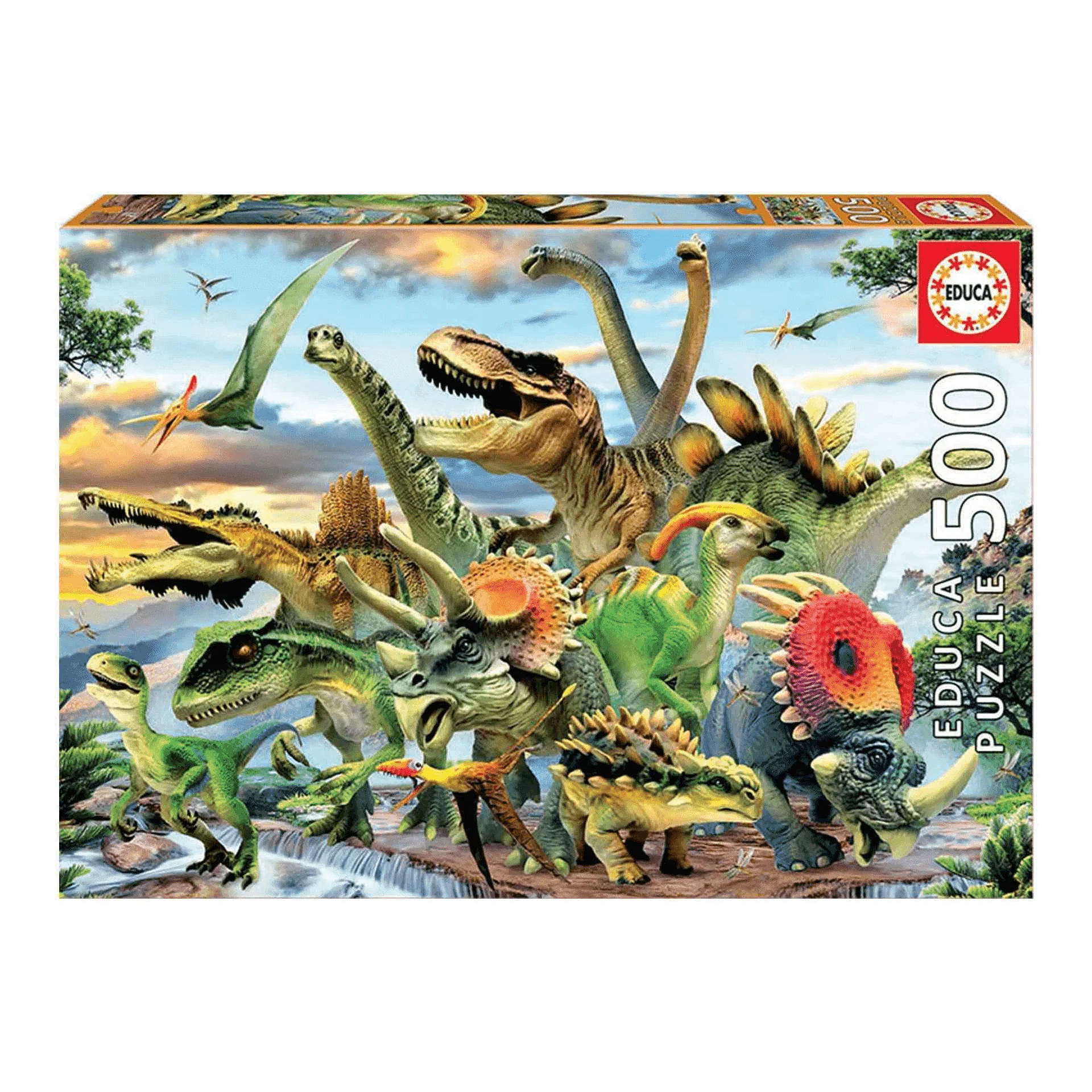 Puzzle 500 piezas Dinosaurios