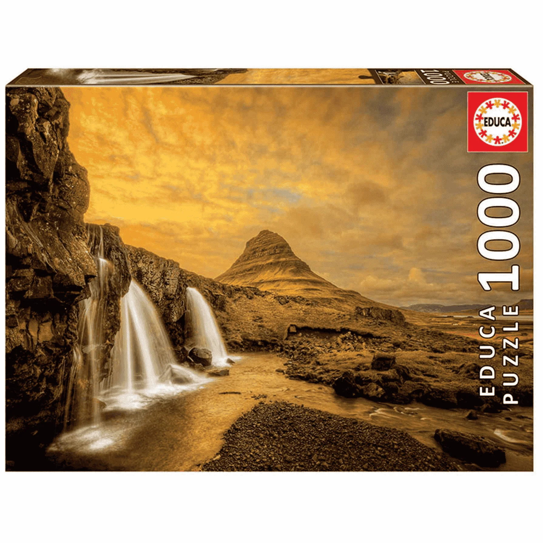 Puzzle Cascada Kirkjufellsfoss Islandia 1000 Piezas