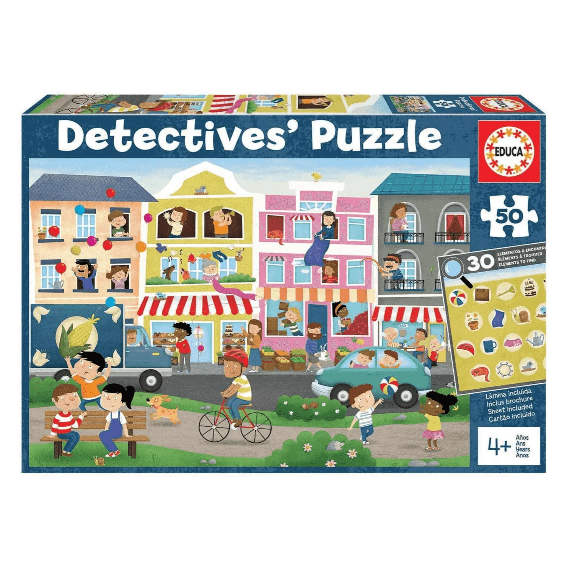 Puzzle Detectives Ciudad 50 Piezas