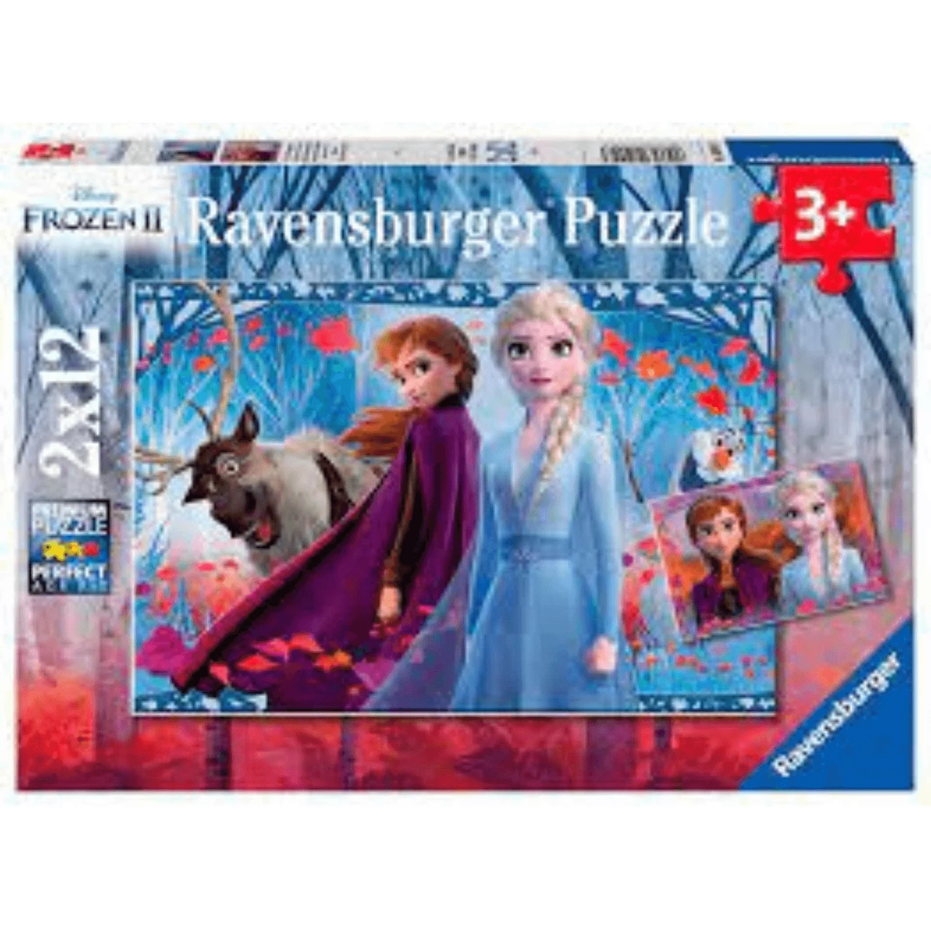 Puzzle Frozen 2 de 2x12 Piezas