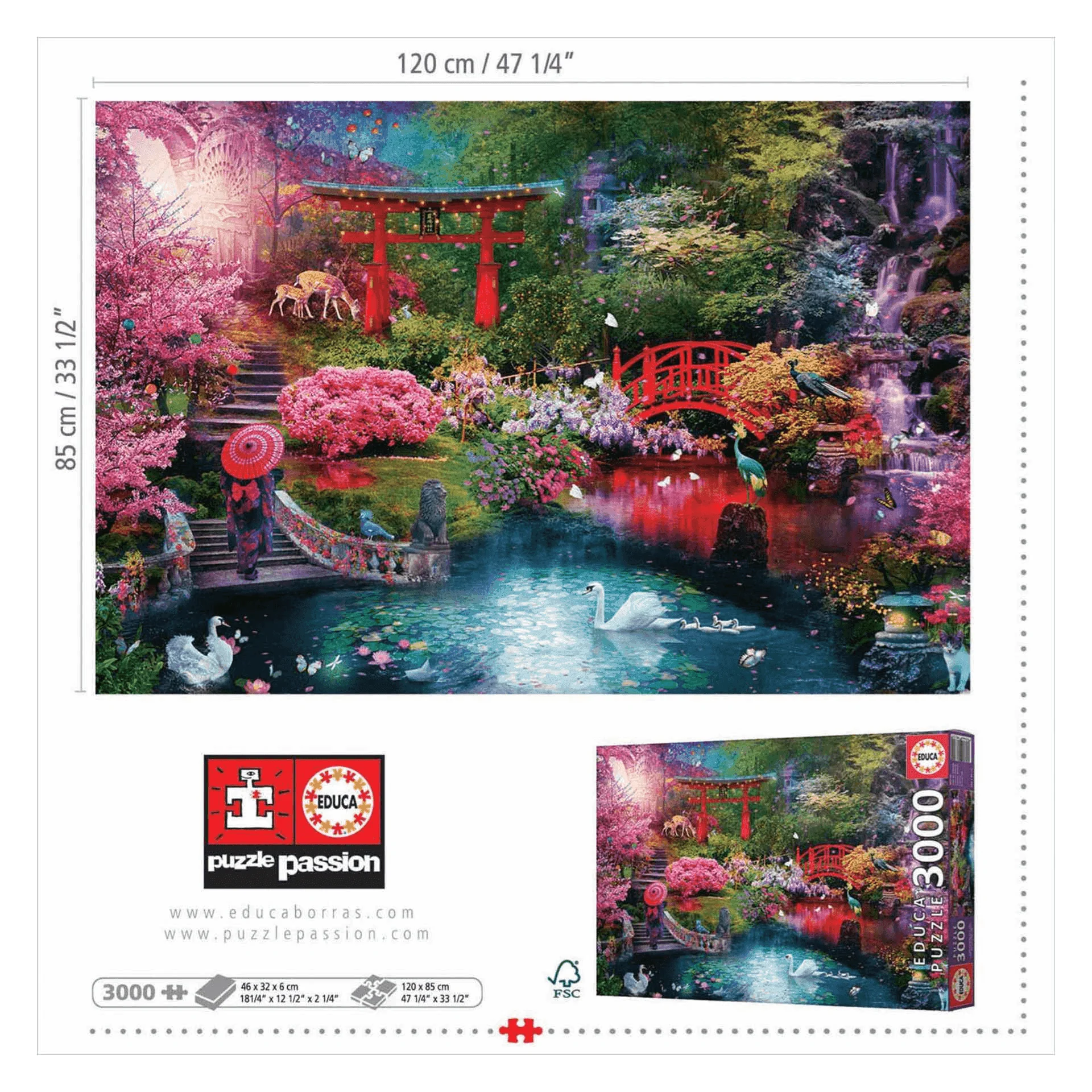 Puzzle Jardín Japonés 3000 Piezas - Image 2