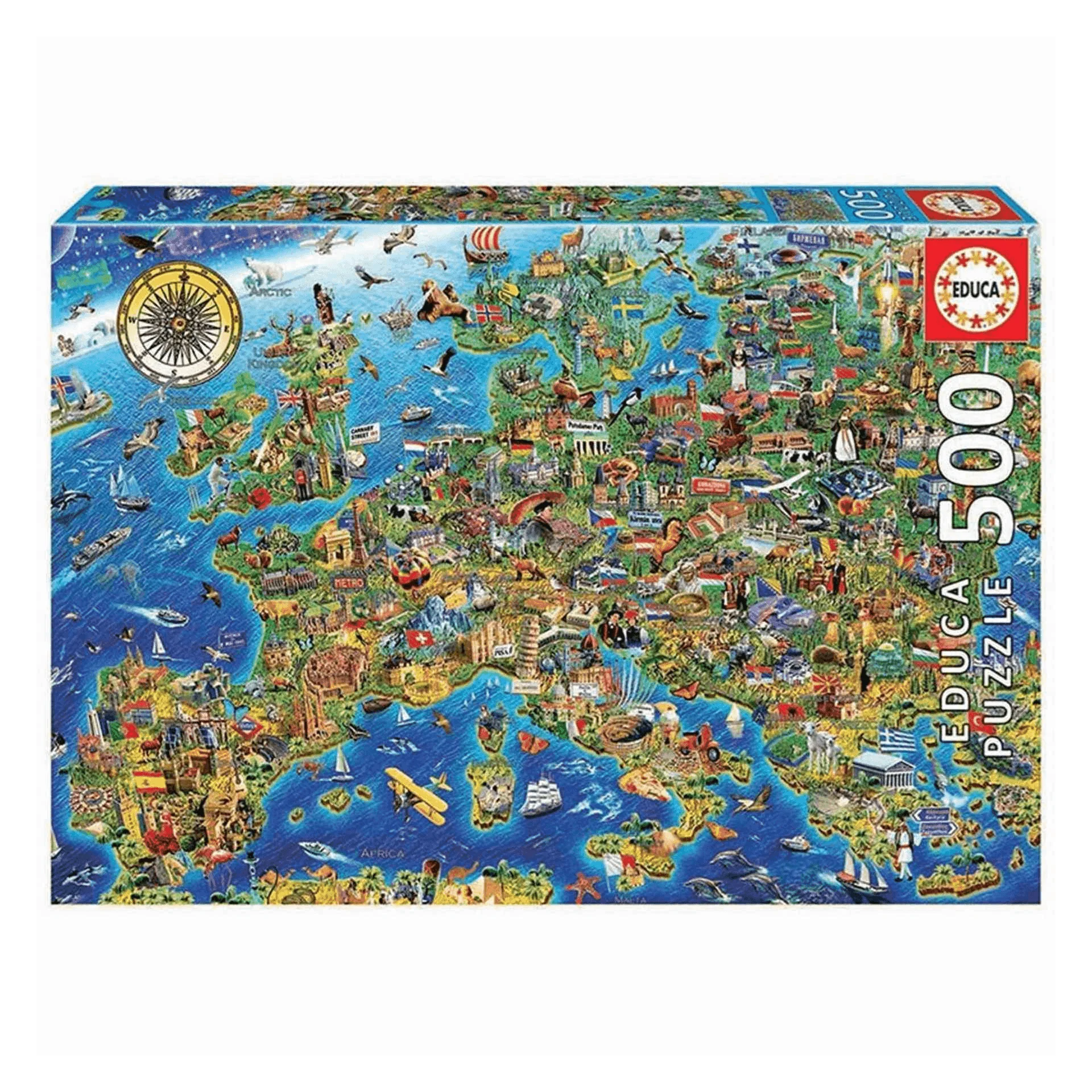 Puzzle Mapa De Europa 500 Piezas