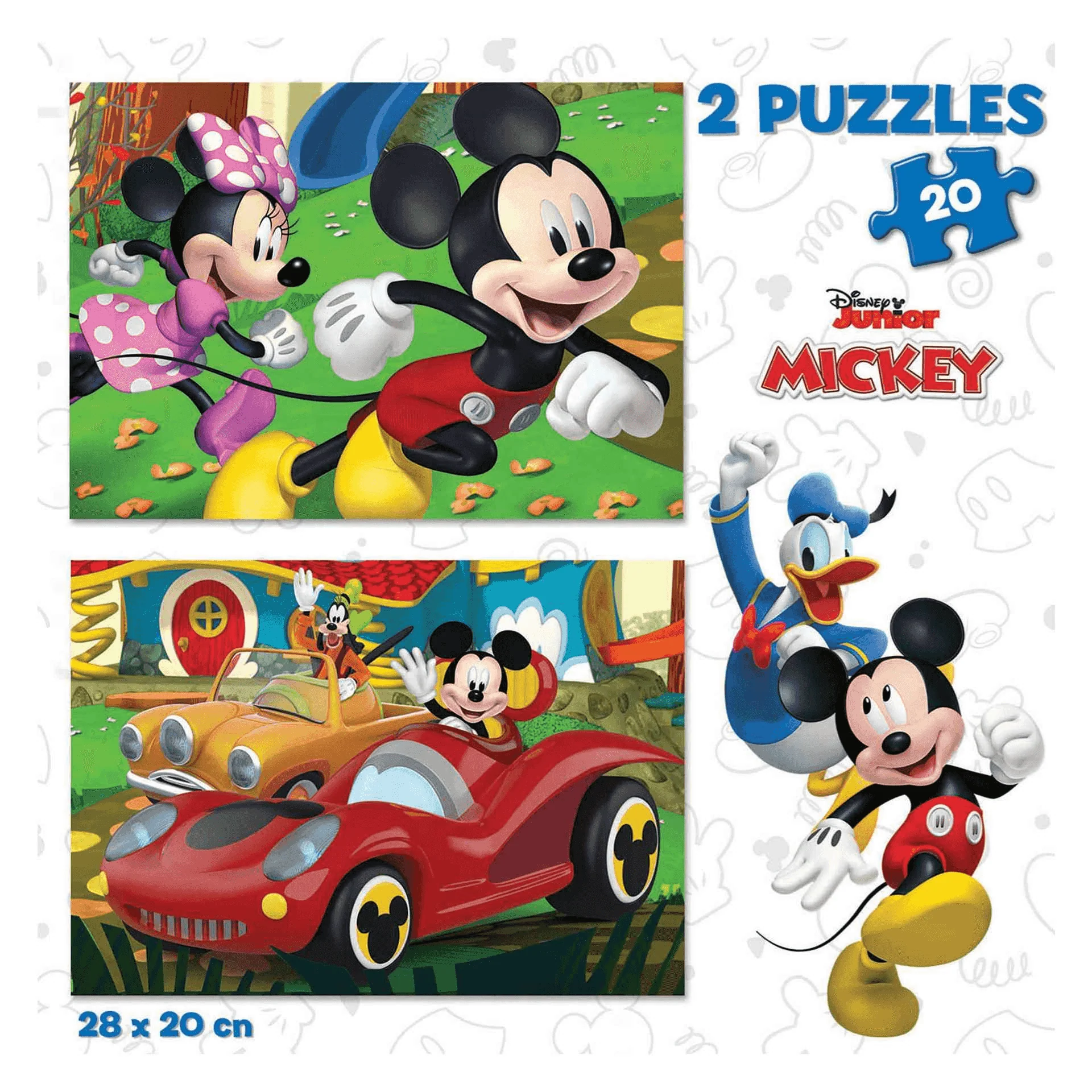 Puzzle Mickey Mouse Fun House 2x20 Piezas - Image 2