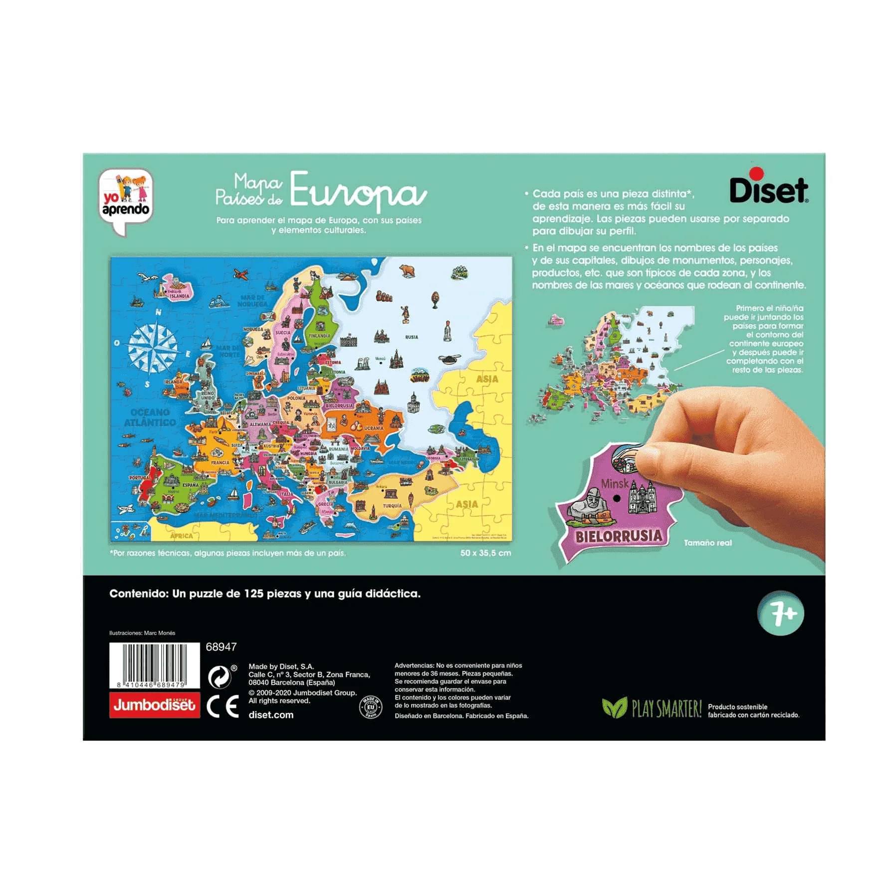 Puzzle Países de Europa 125 Piezas - Image 6