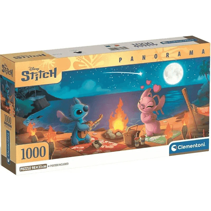 Puzzle Panorama Stitch 1000 Piezas Clementoni | Formato Horizontal Disney | Desde 10 Años
