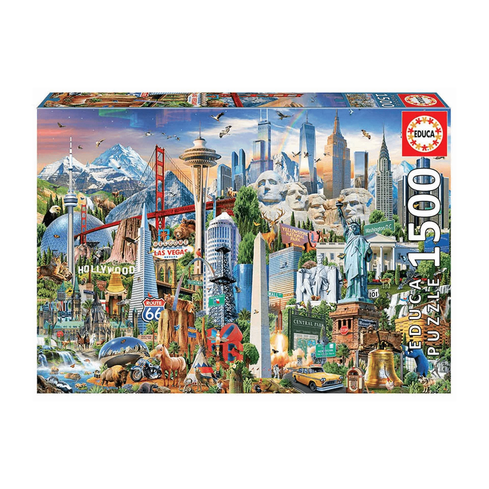 Puzzle Símbolos De Norte América 1500 piezas
